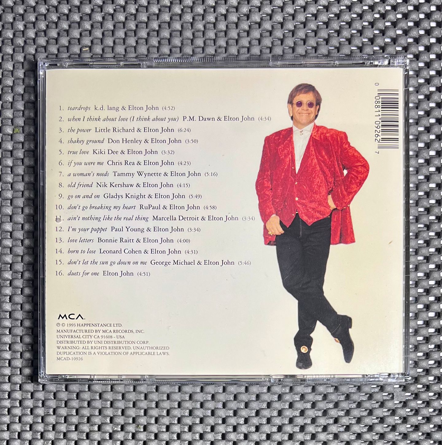 Elton John - Duets | MCA Records (MCAD-10926) - 2