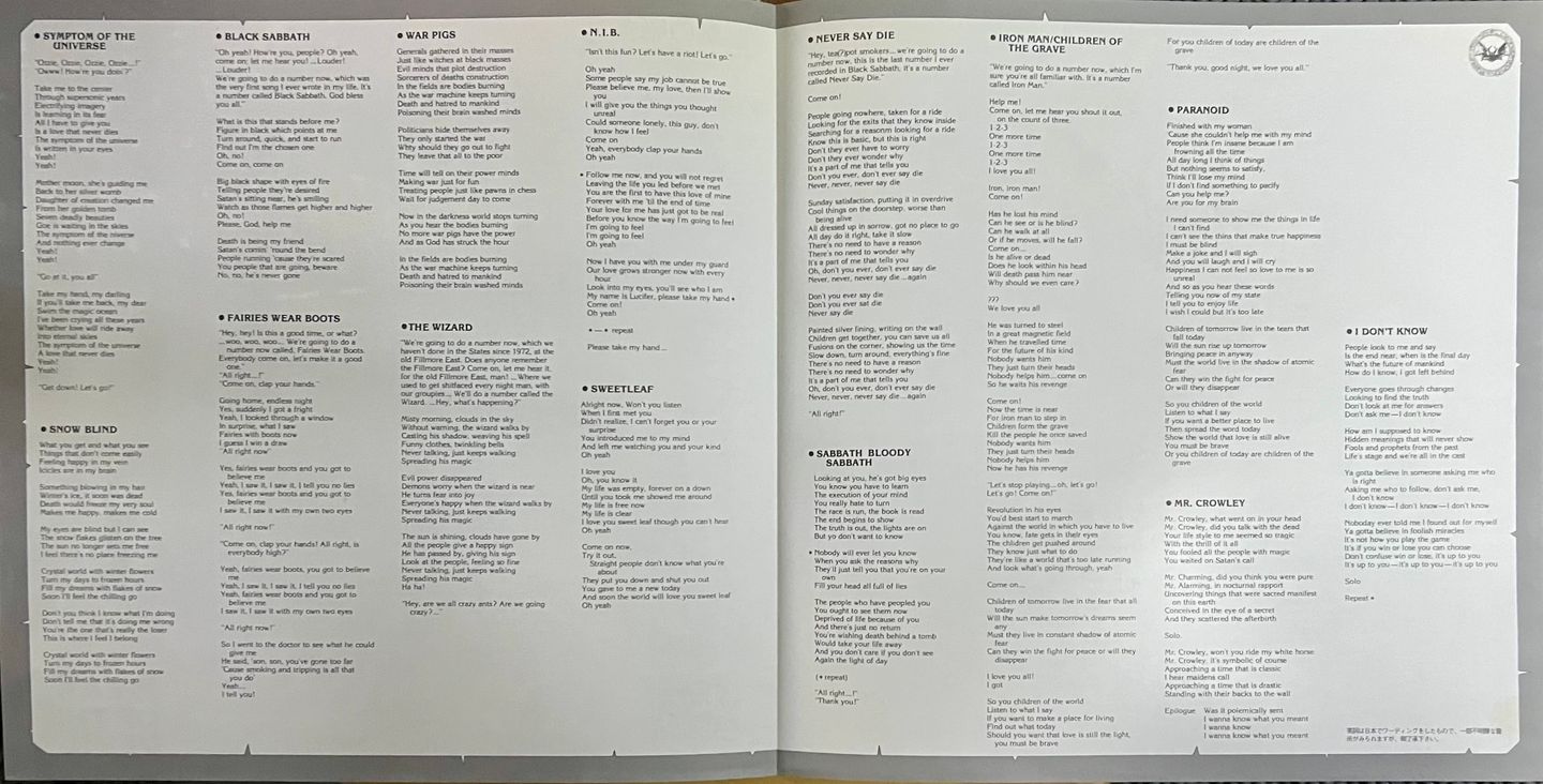 Ozzy Osbourne - Speak Of The Devil [Vinyl LP + 7" - 1st Japan Press - 1982 - Mint/NM] Heavy Metal | Jet Records (40AP 2481~3) - 11