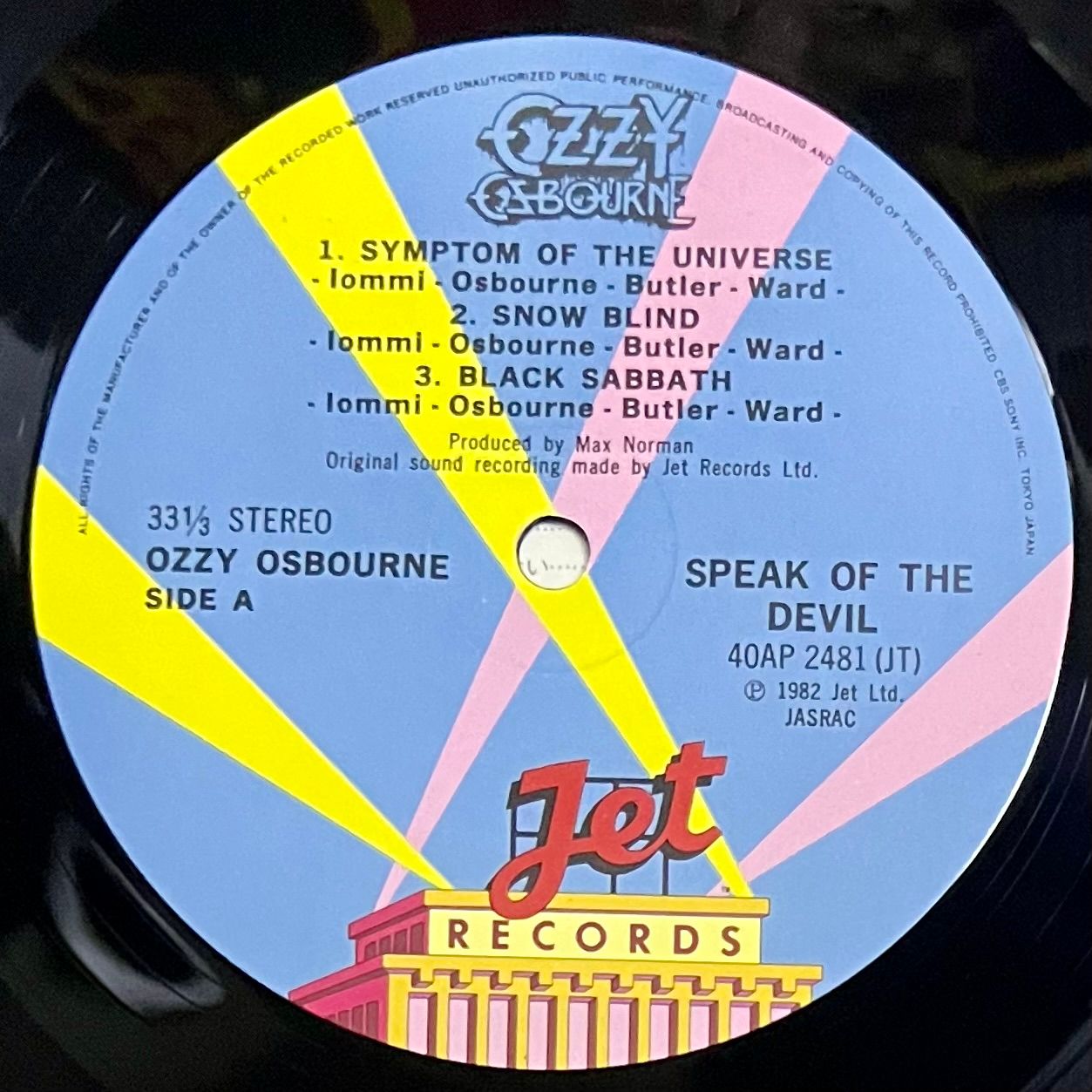 Ozzy Osbourne - Speak Of The Devil [Vinyl LP + 7" - 1st Japan Press - 1982 - Mint/NM] Heavy Metal | Jet Records (40AP 2481~3) - 6