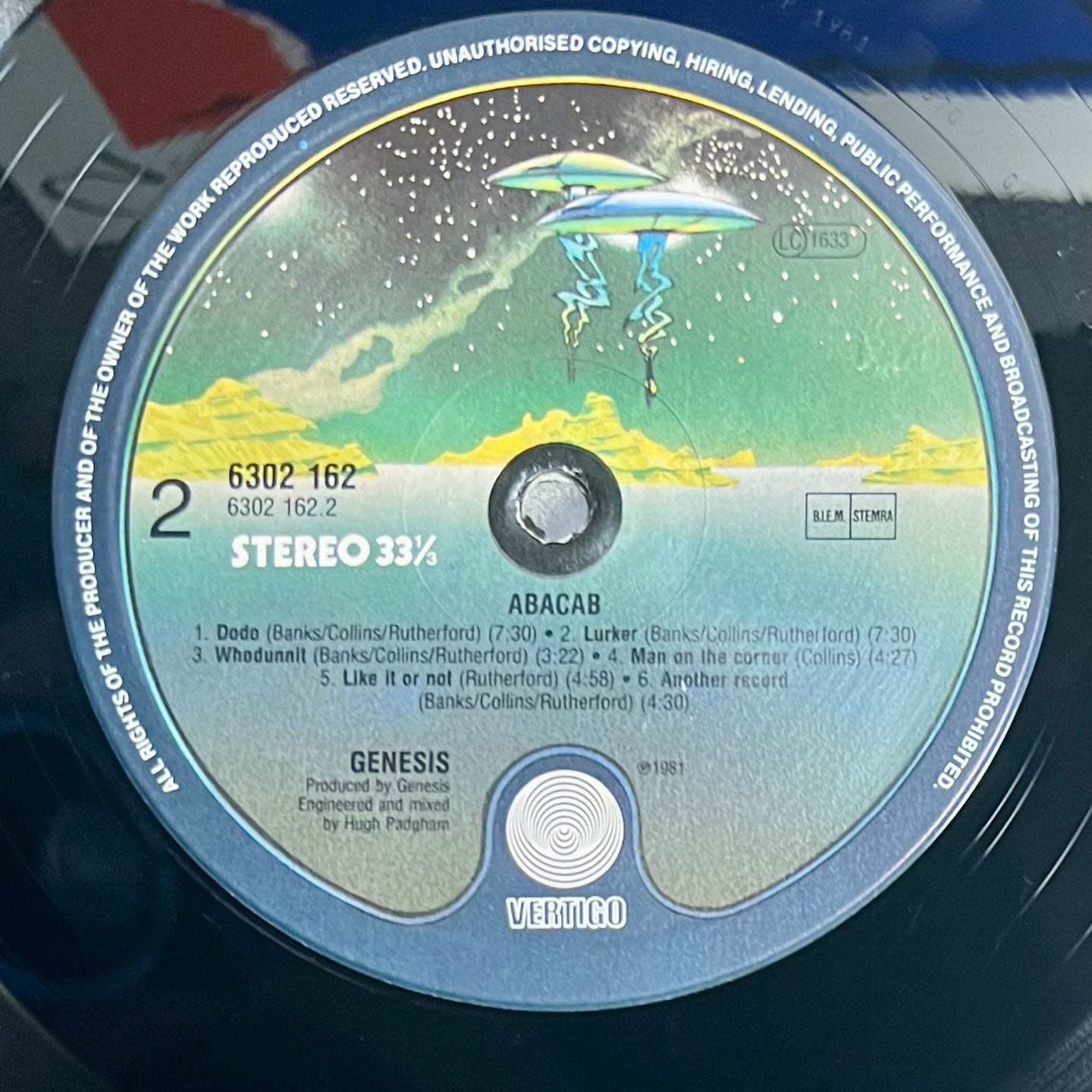 Genesis - Abacab [Vinyl LP - 1st NL Press - 1981 - Vertigo 6302 162 - NM/NM with OIS] Prog Rock | Vertigo (6302 162) - 5