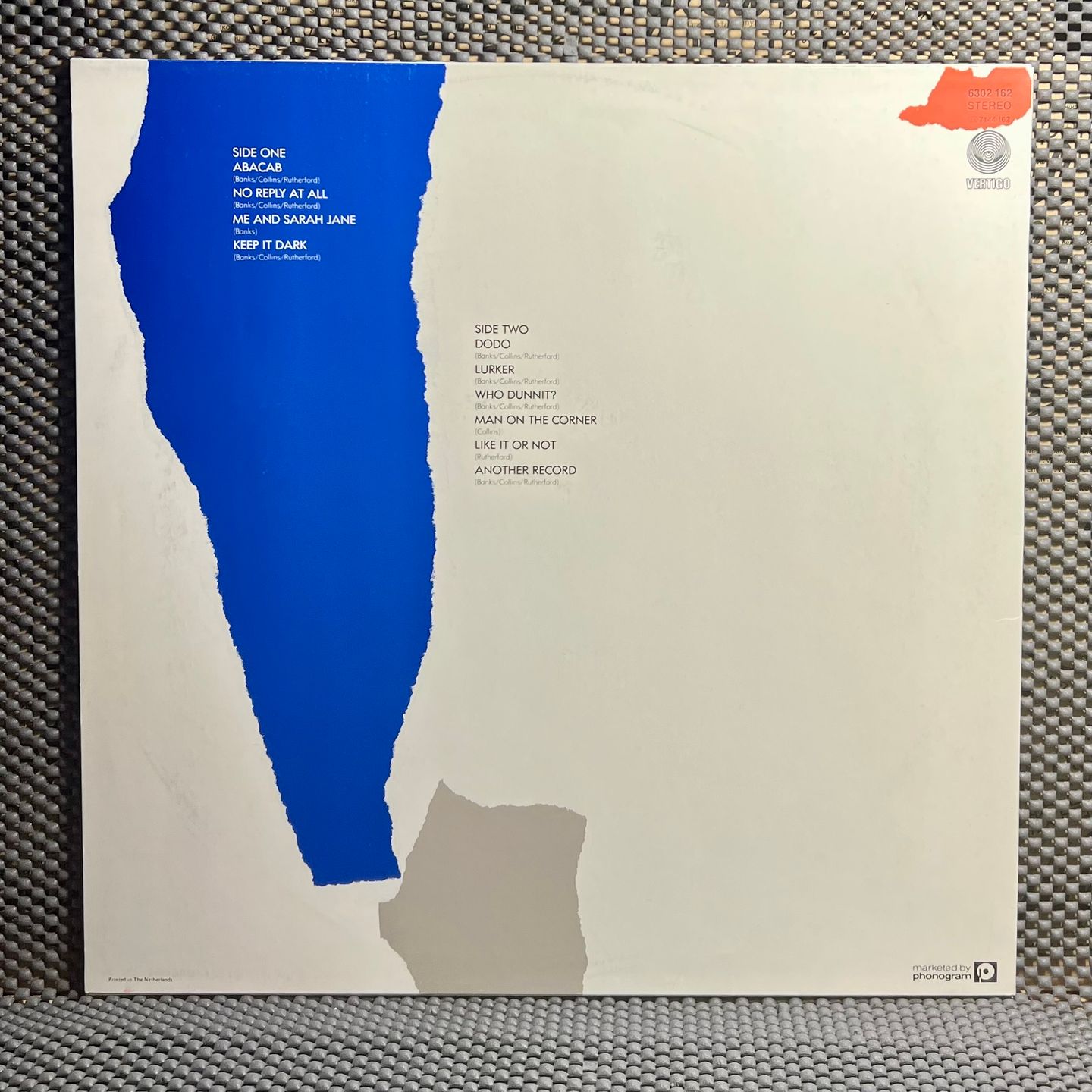 Genesis - Abacab [Vinyl LP - 1st NL Press - 1981 - Vertigo 6302 162 - NM/NM with OIS] Prog Rock | Vertigo (6302 162) - 3