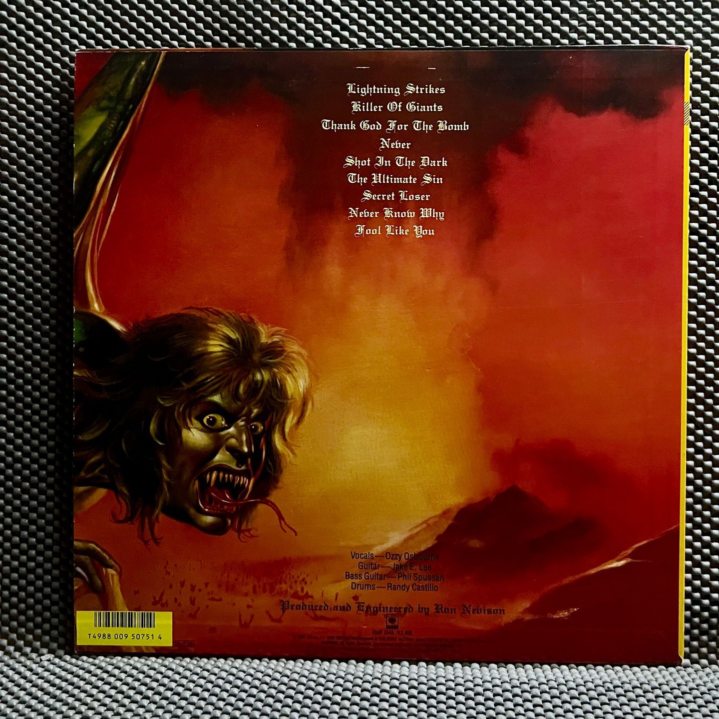 Ozzy Osbourne - The Ultimate Sin [Vinyl LP - 1st Japan Press - 1986 - 28AP 3145 - M/NM] Heavy Metal | CBS/Sony (28AP 3145) - 3