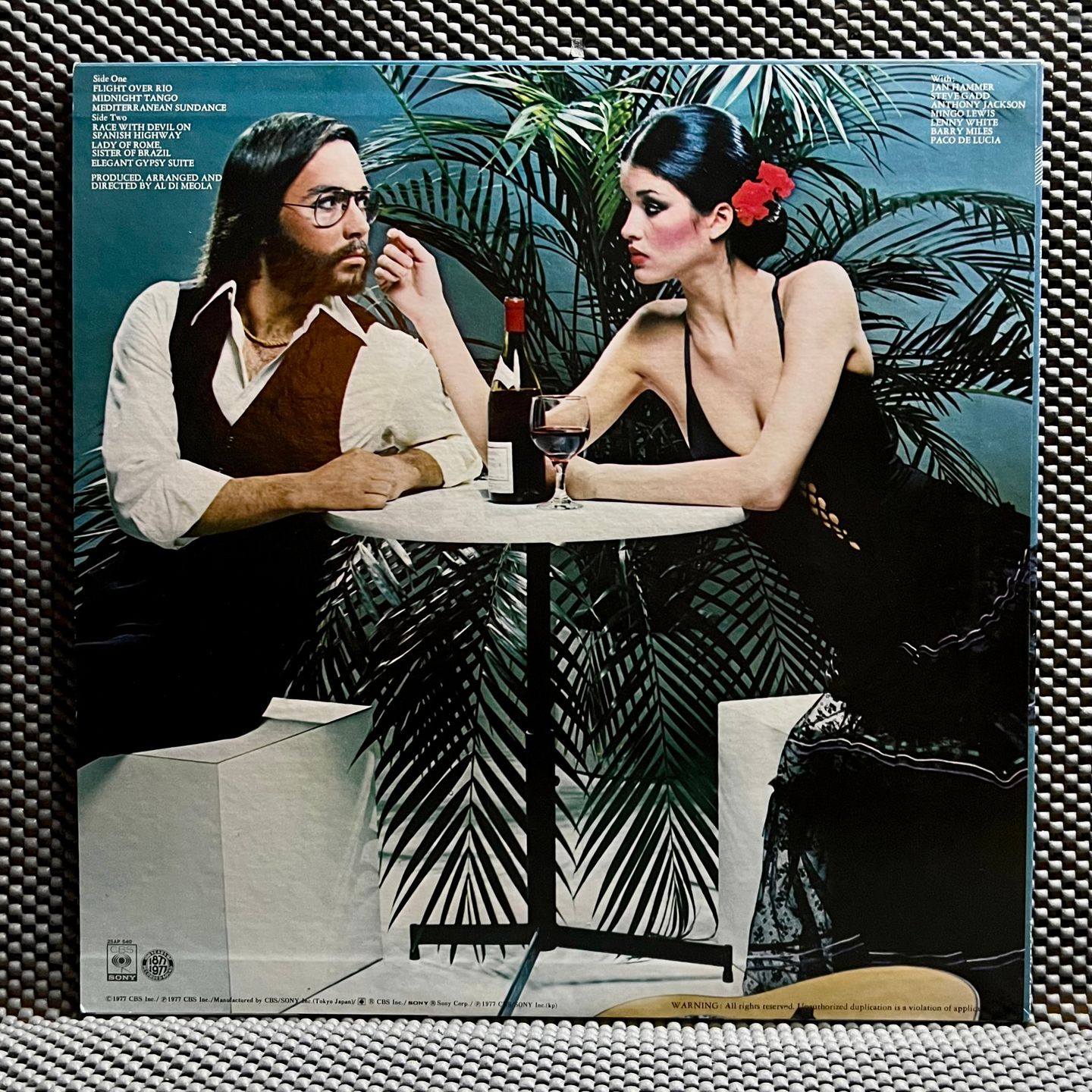 Al Di Meola - Elegant Gypsy [Vinyl LP - 1st Japan Press - 1977 - 25AP 540 - NM/M] Jazz Rock Fusion | CBS/Sony (25AP 540) - 3