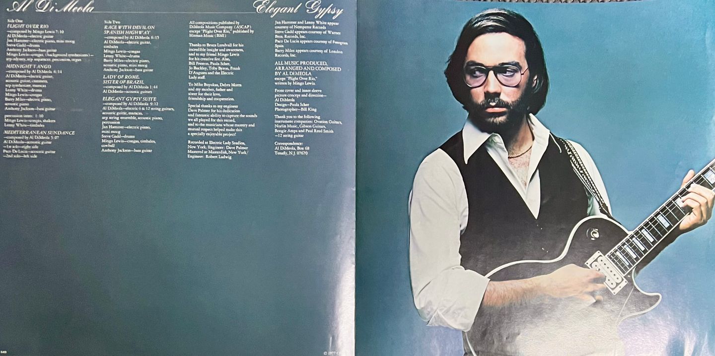 Al Di Meola - Elegant Gypsy [Vinyl LP - 1st Japan Press - 1977 - 25AP 540 - NM/M] Jazz Rock Fusion | CBS/Sony (25AP 540) - 6