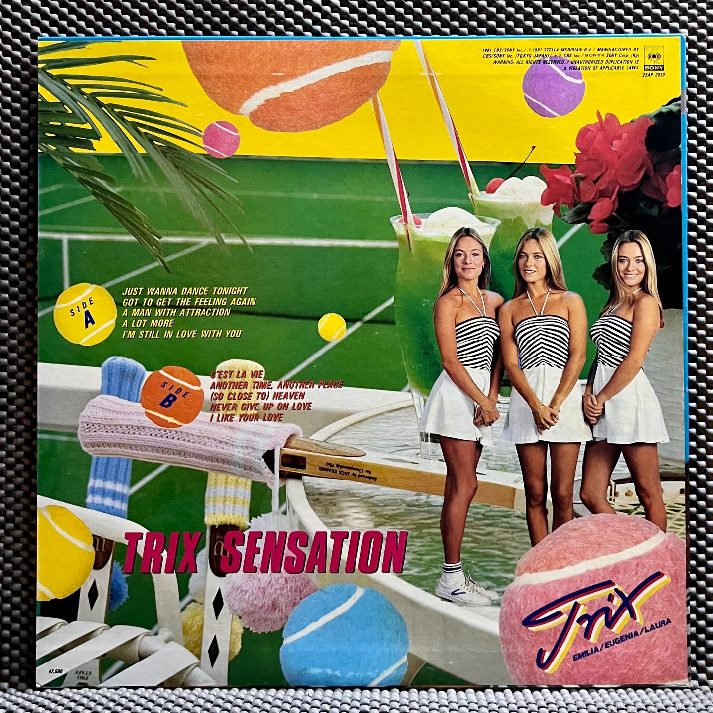 Trix - Sensation [Vinyl LP - 1st Japan Press - 1981 - 25AP 2090 - Mint/NM] Pop | CBS/Sony (25AP 2090) - 5