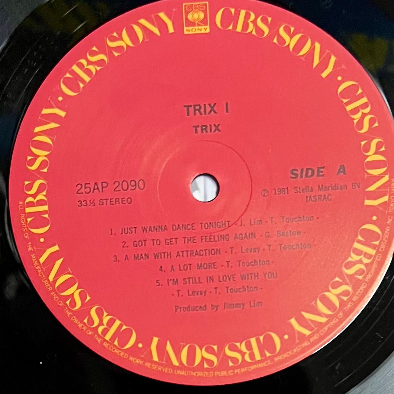 Trix - Sensation [Vinyl LP - 1st Japan Press - 1981 - 25AP 2090 - Mint/NM] Pop | CBS/Sony (25AP 2090) - 3