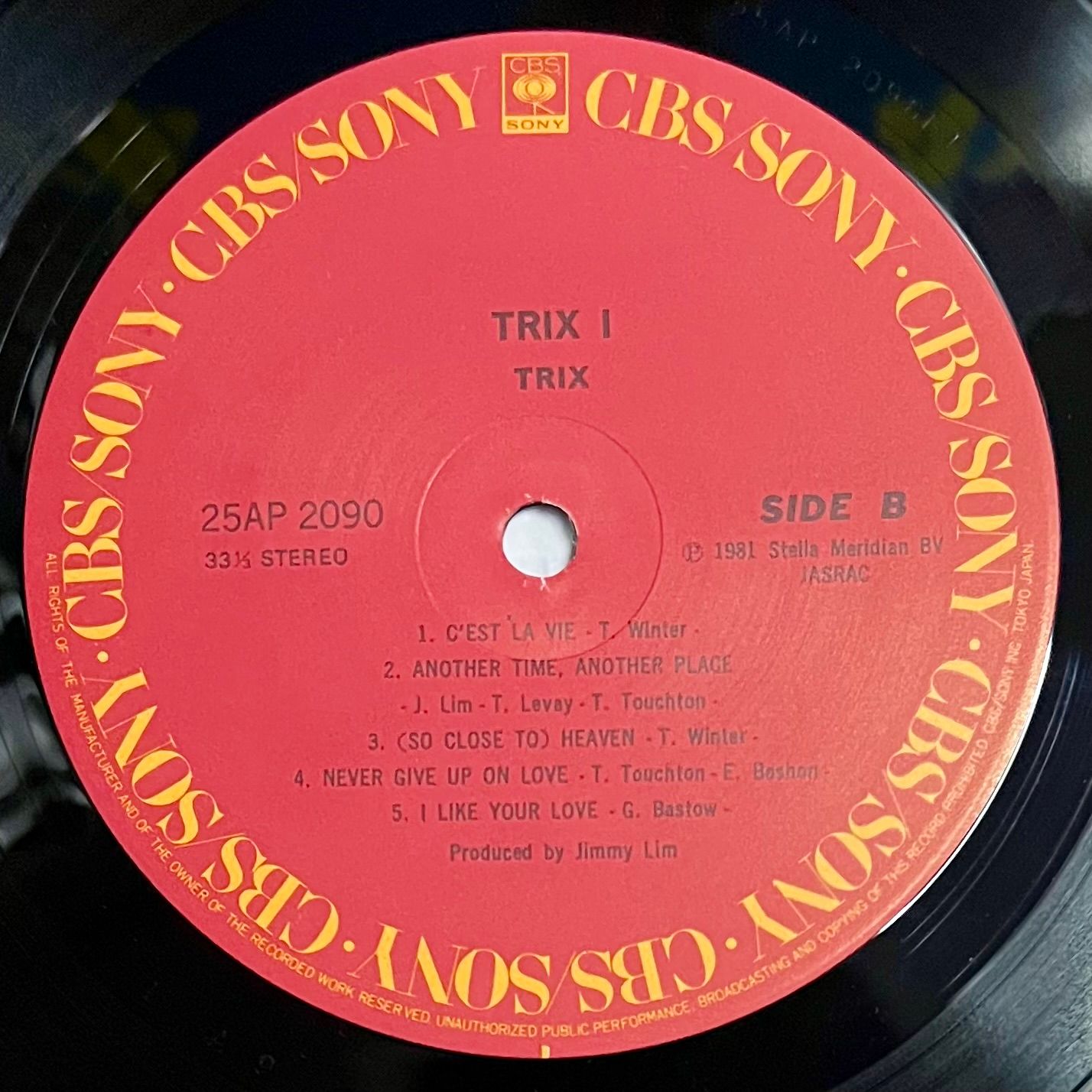 Trix - Sensation [Vinyl LP - 1st Japan Press - 1981 - 25AP 2090 - Mint/NM] Pop | CBS/Sony (25AP 2090) - 4