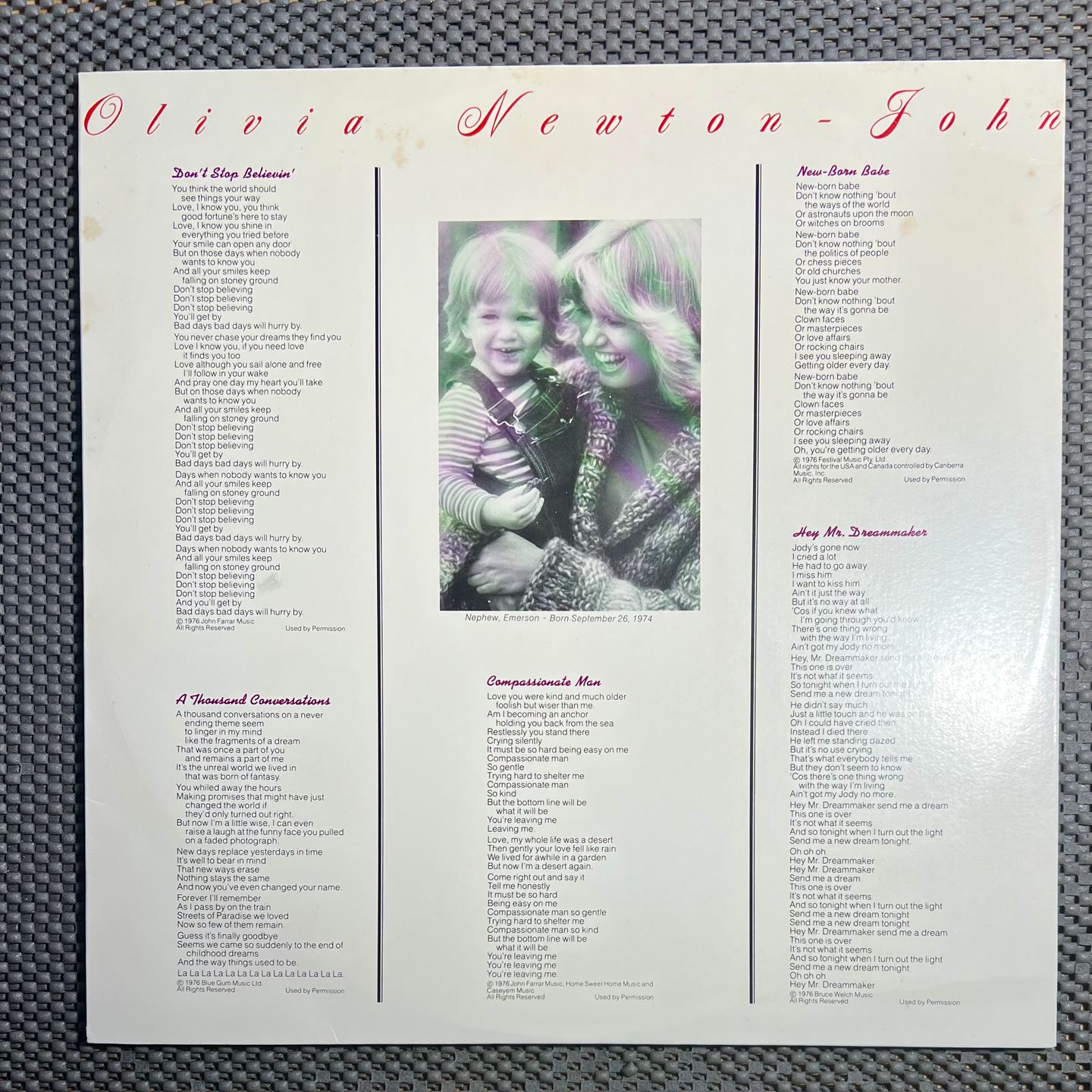 Olivia Newton-John - Don't Stop Believin' [Vinyl LP - 1st US Press - 1976 - MCA-2223 - EX to NM with OIS] Pop | MCA Records (MCA-2223) - 6