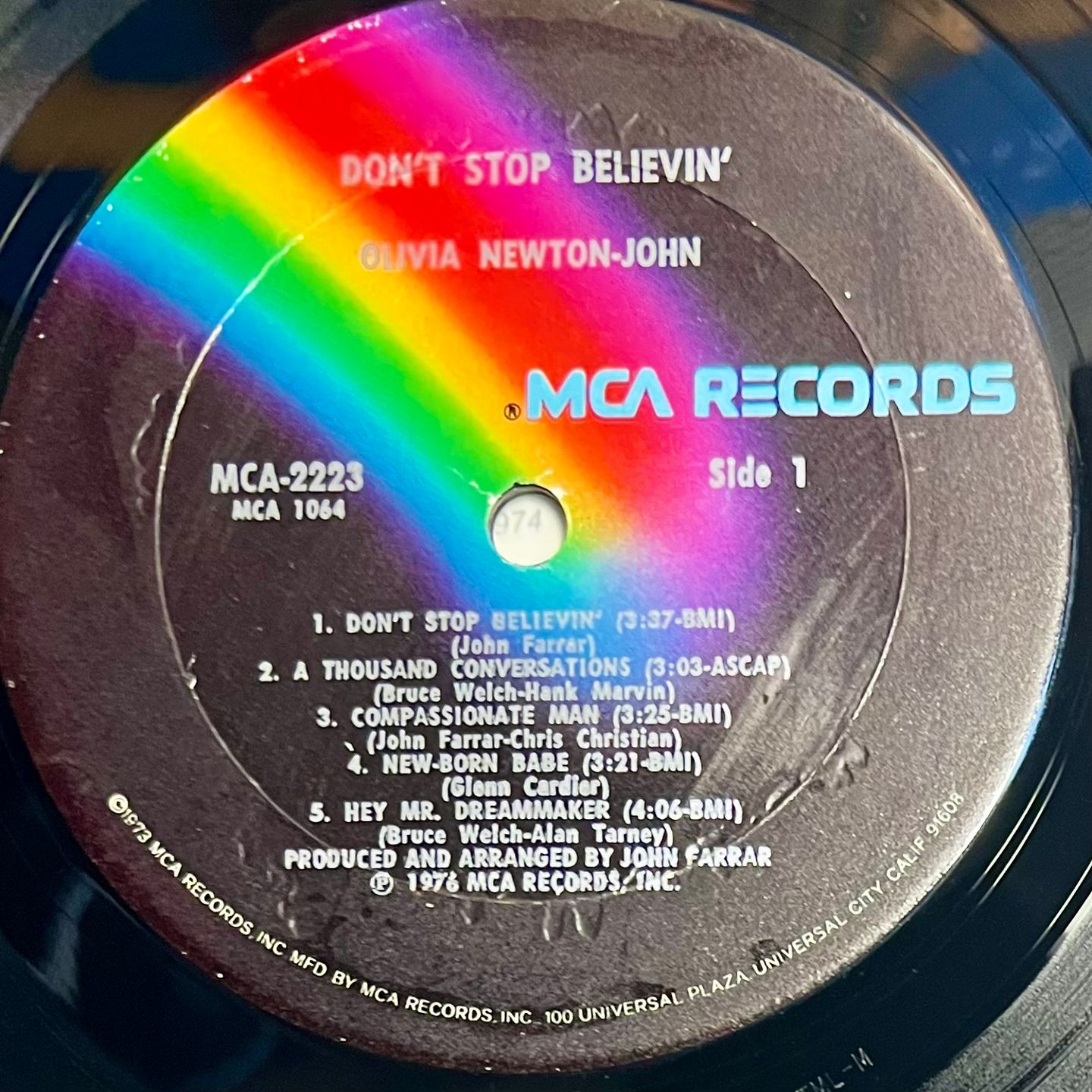 Olivia Newton-John - Don't Stop Believin' [Vinyl LP - 1st US Press - 1976 - MCA-2223 - EX to NM with OIS] Pop | MCA Records (MCA-2223) - 4