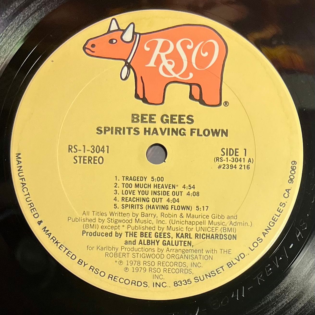 Bee Gees - Spirits Having Flown [Vinyl LP - 1st US Press - 1979 - RSO RS-1-3041 - EX/VG+ with OIS] Disco | RSO (RS-1-3041) - 5