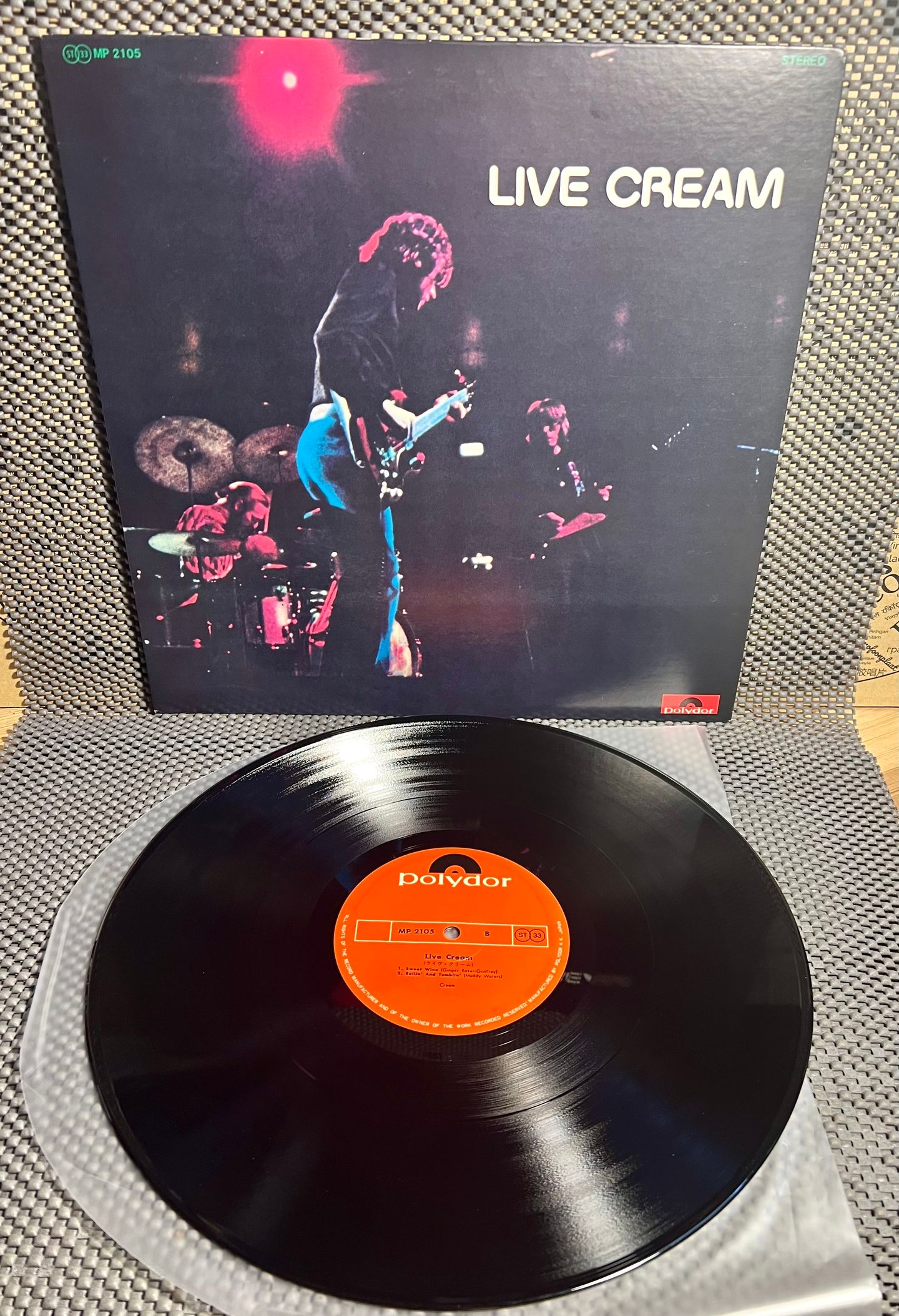 Cream - Live Cream [Vinyl LP - 1st Japan Press - 1970 - Polydor MP 2105 - NM/NM - No obi with insert] Blues Rock | Polydor (MP 2105) - 2
