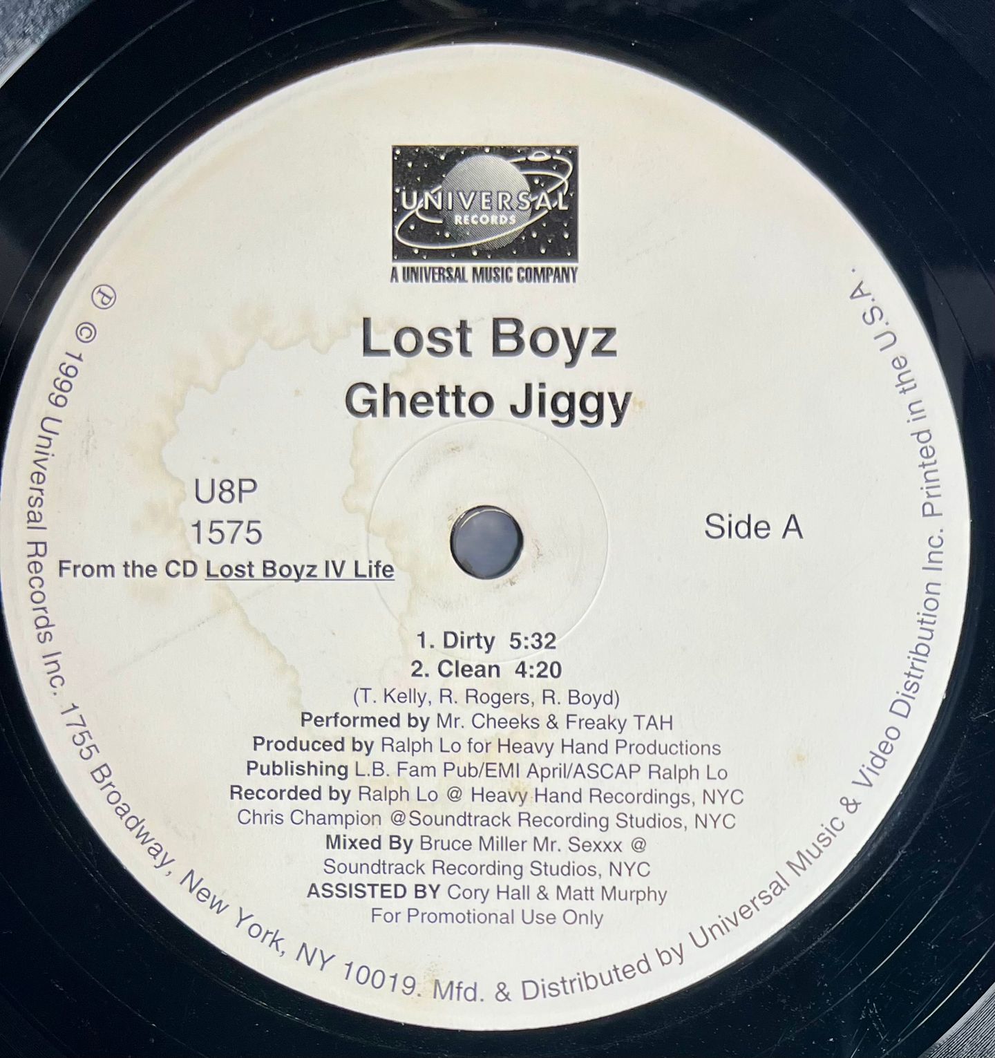 Lost Boyz - Ghetto Jiggy | Universal Records (U8P 1575) - 2 Lost Boyz - Ghetto Jiggy | Universal Records (U8P 1575) - 2