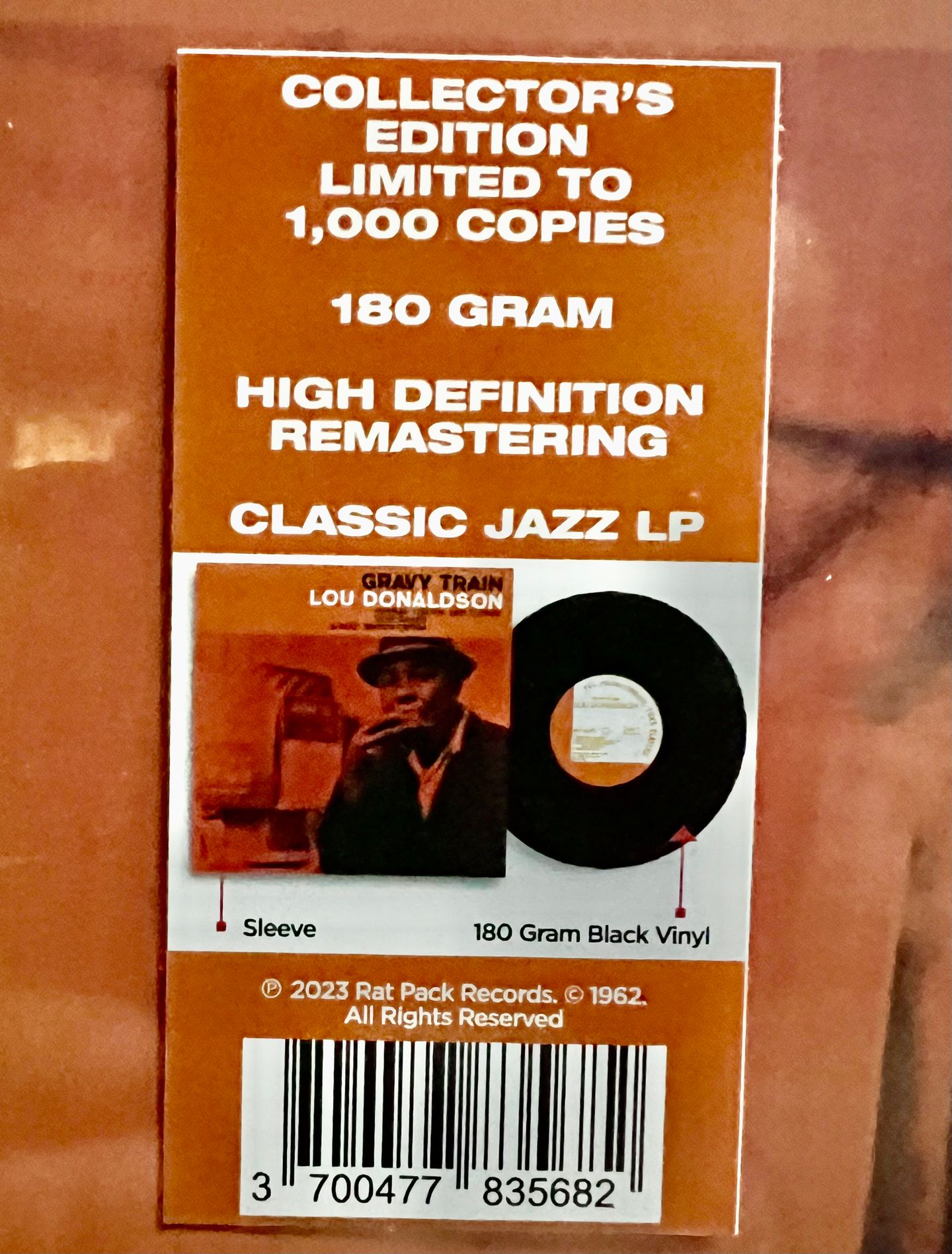 Lou Donaldson - Gravy Train [Vinyl LP - EU - 2023 - Rat Pack Records 4079 - Mint & Sealed  Jazz | Rat Pack Records (4079) - 3