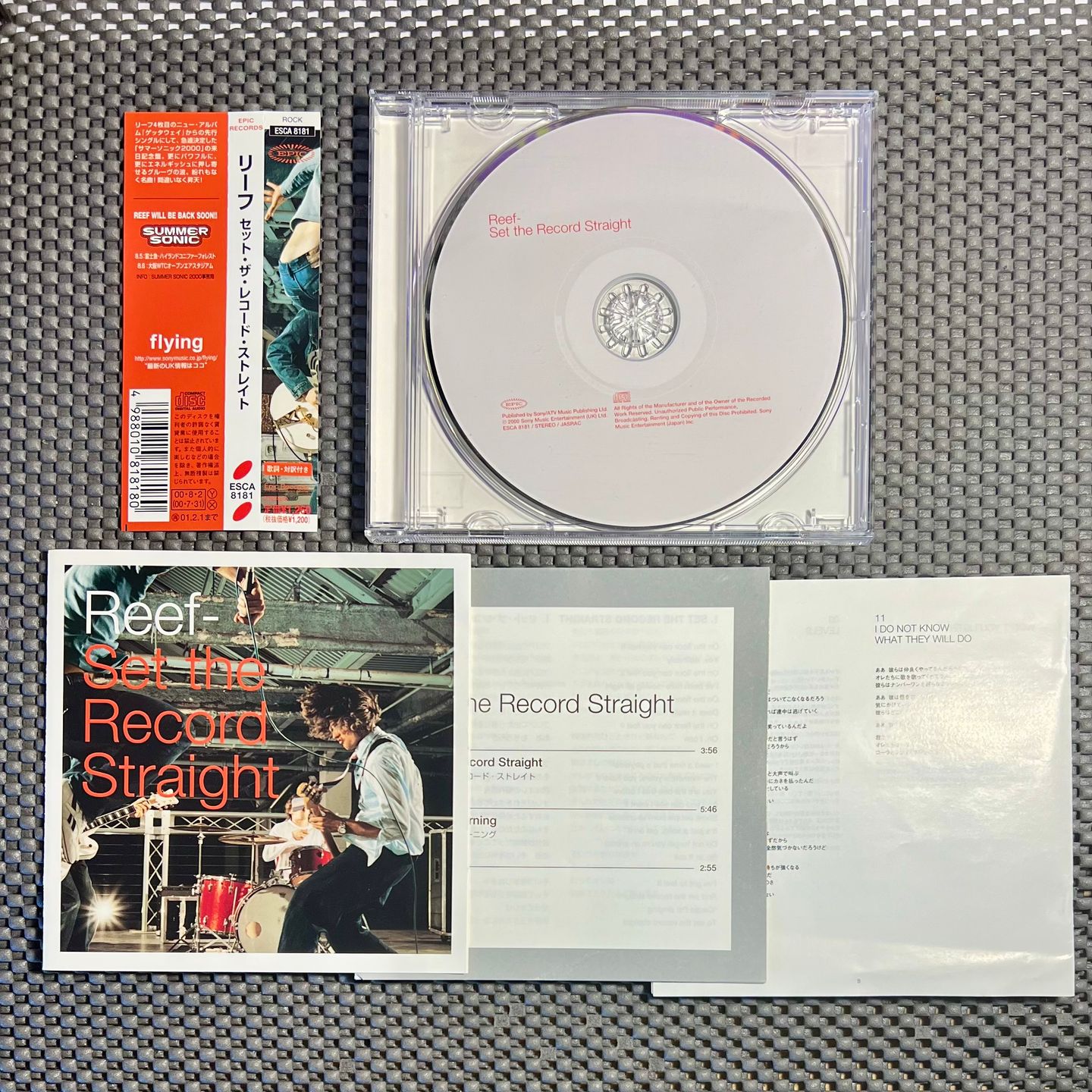 Reef - Set The Record Straight [CD - 1st Japan Press - 2000 - Mint/Mint] | Epic (ESCA 8181) - 3