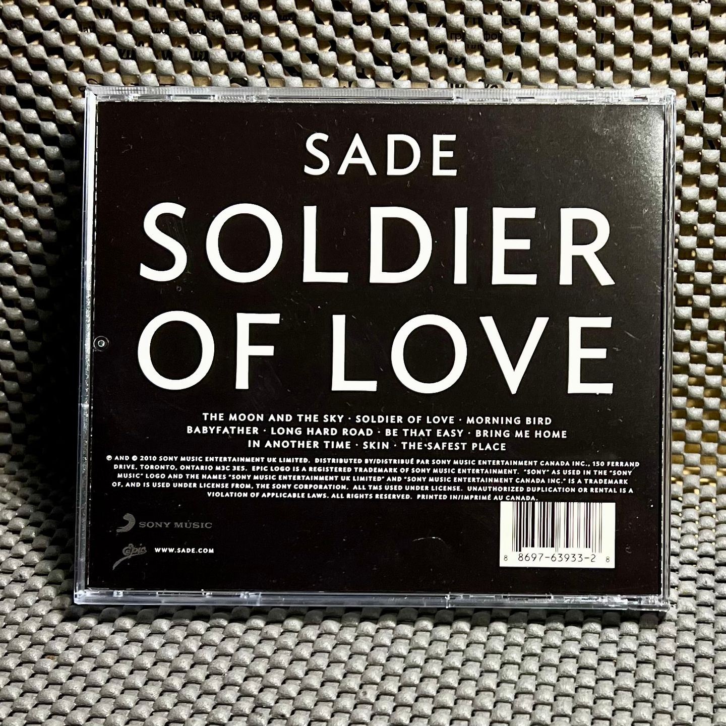 Sade - Soldier Of Love [CD - 1st Edition - Canada - 2010 -  NM] Pop Soul | Sony Music (88697639332) - 2