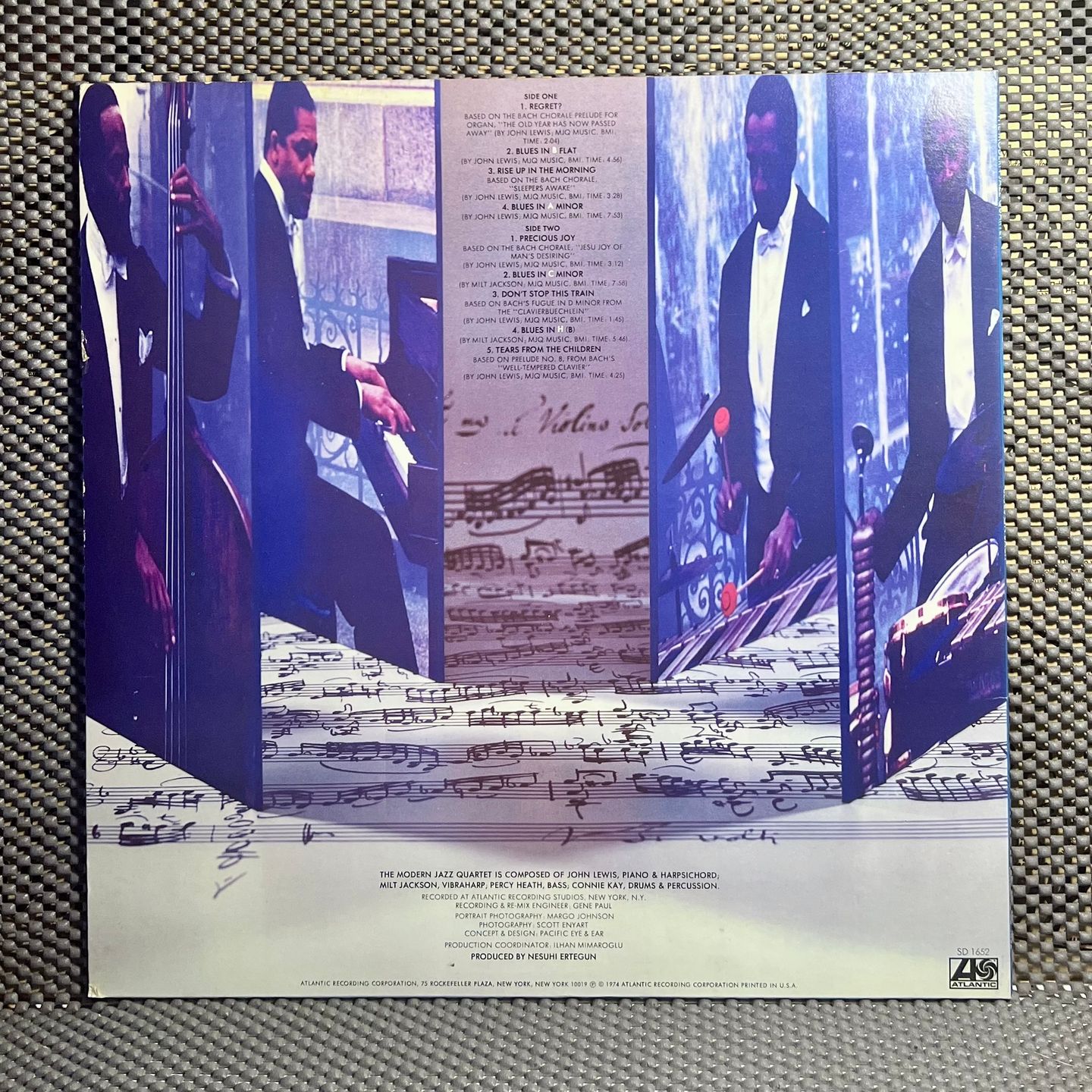 The Modern Jazz Quartet - Blues On Bach [LP - 1st US Press - 1974 - EX/NM] | Atlantic (SD 1652) - 3