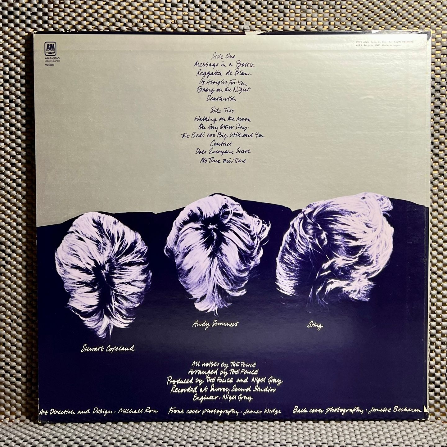 The Police - Reggatta De Blanc [Vinyl LP - 1st Japan Press - 1979 - A&M Records AMP-6065 - NM/NM, no obi, with Insert] Pop Rock | A&M Records (AMP-6065) - 3