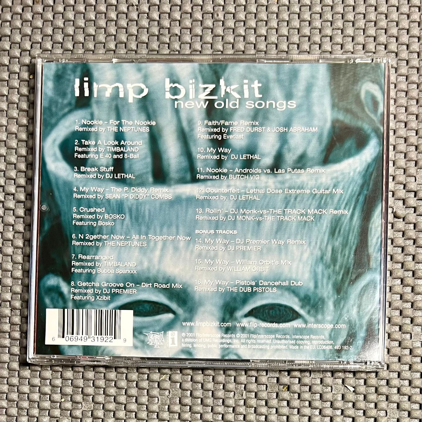 Limp Bizkit - New Old Songs [CD - 1st EU Ed. - 2001 - NM/NM with Hype Sticker] | Flip Records (493 192-2) - 2