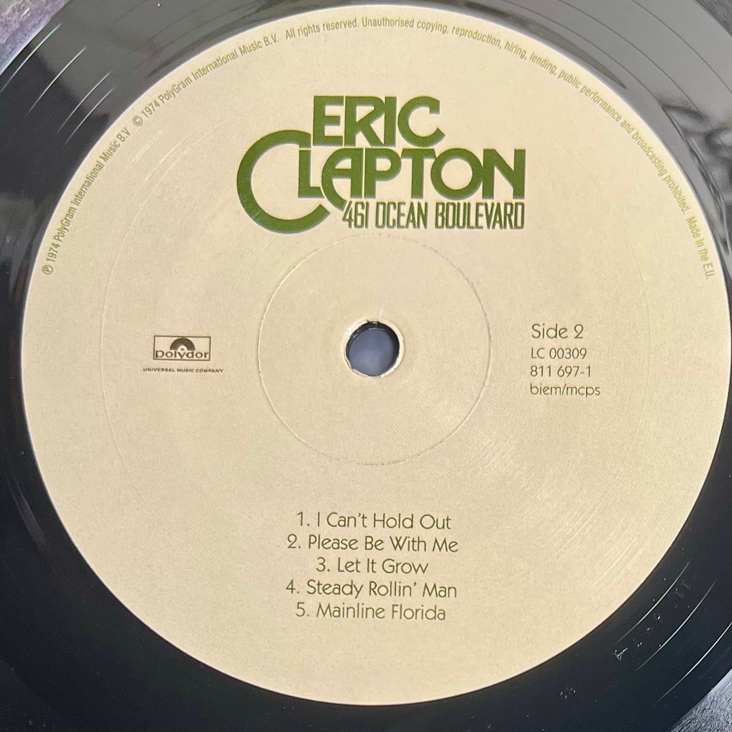 Eric Clapton - 461 Ocean Boulevard [LP Rei EU - NM/M] | Polydor (811 697-1) - 6