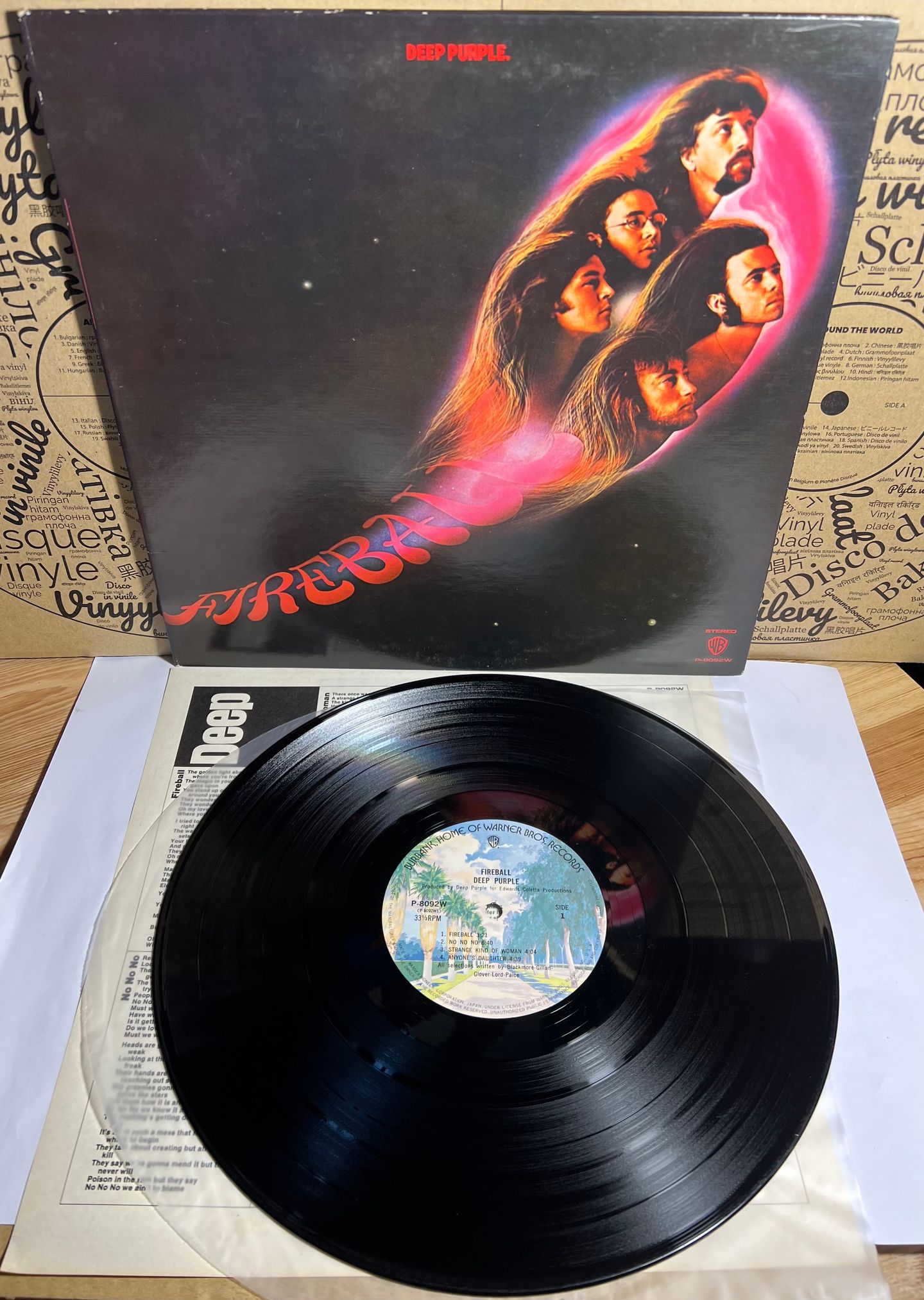 Deep Purple - Fireball [Vinyl LP - 1st Press - 1971 - P-8092W] Heavy Rock | Warner Bros. Records (P-8092W) - 2