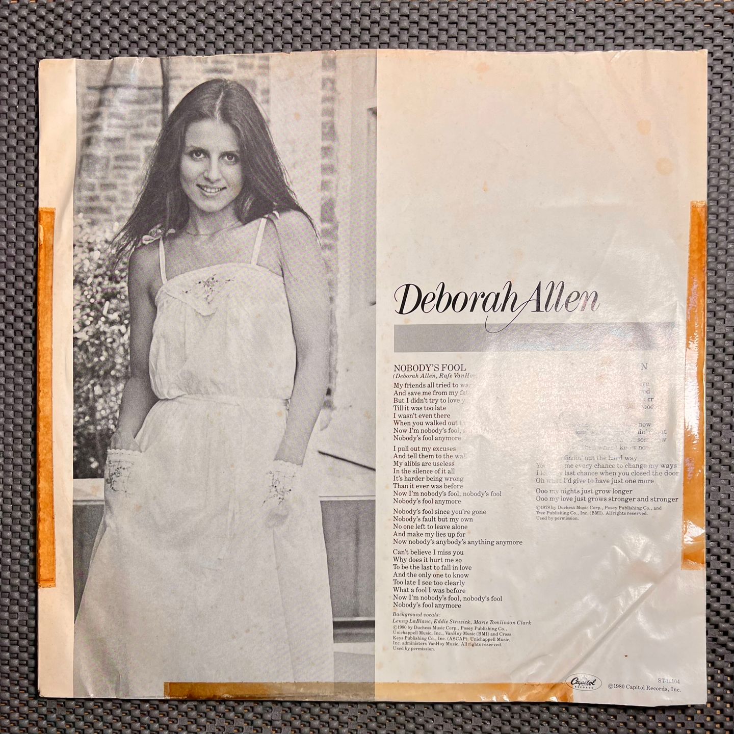 Deborah Allen - Trouble In Paradise [Vinyl LP - 1st US Press - 1980 - ST-12104 - EX to NM] Country Folk | Capitol Records (ST-12104) - 6