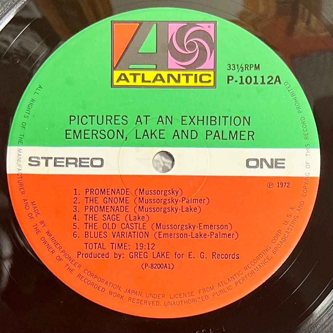 Emerson, Lake & Palmer - Pictures At An Exhibition [LP Red Japan 1976 - NM/NM] | Atlantic (P-10112A) - 5