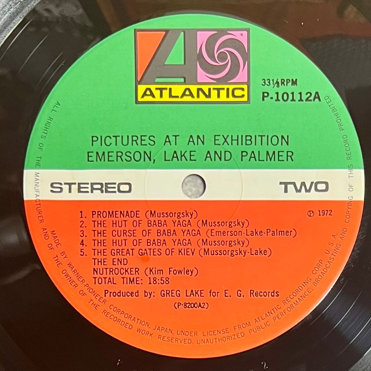 Emerson, Lake & Palmer - Pictures At An Exhibition [LP Red Japan 1976 - NM/NM] | Atlantic (P-10112A) - 6