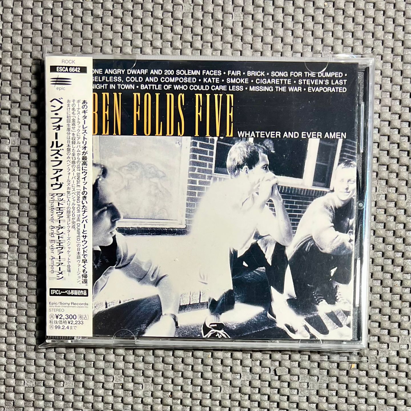 Ben Folds Five - Whatever And Ever Amen [CD - 1st Japan Ed. 1997 - Epic ESCA 6642] Indie Rock | Epic (ESCA 6642) - main