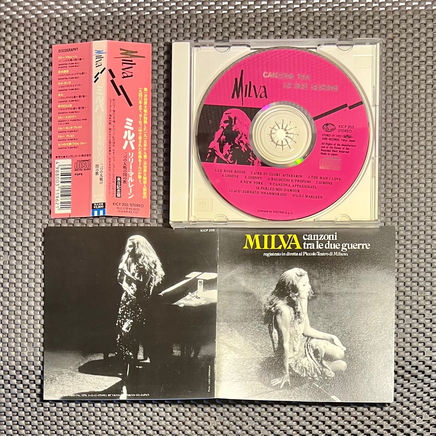 Milva - Canzoni Tra Le Due Guerre [CD - Japan Press - 1992 - MINT/MINT] | Seven Seas (KICP 205) - 3