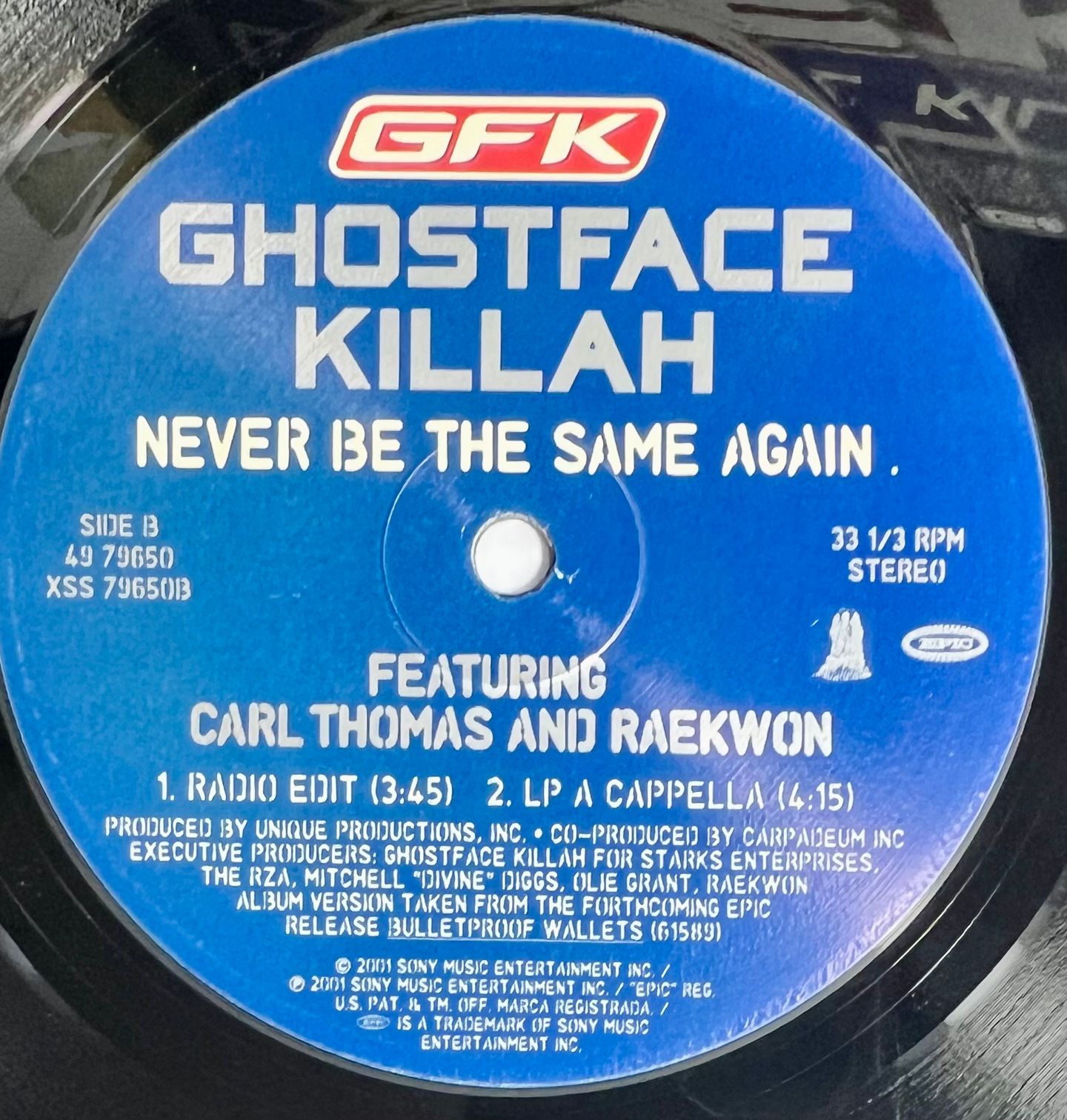 Ghostface Killah - Never Be The Same Again | Epic (49 79650) - 4 Ghostface Killah - Never Be The Same Again | Epic (49 79650) - 4