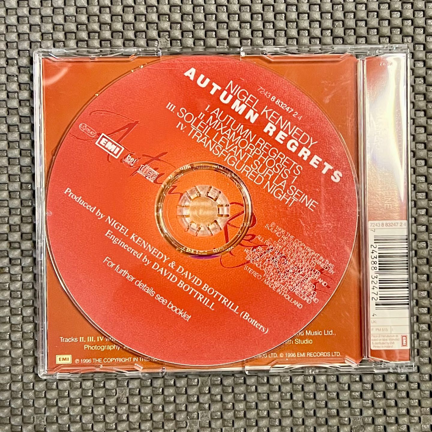 Nigel Kennedy - Autumn Regrets [CD EP - 1st Press NL - NM / Mint] | EMI (7243 8 83247 2 4) - 2