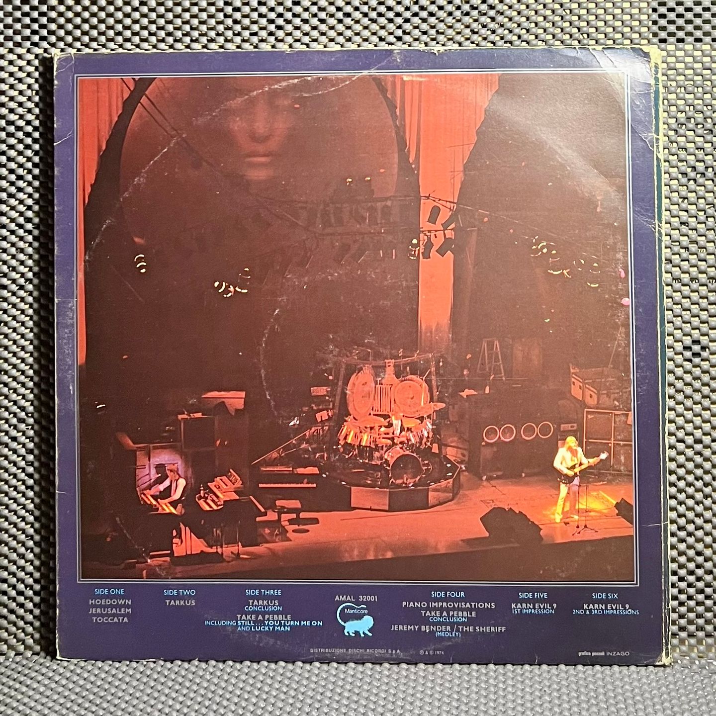 Emerson, Lake & Palmer - Welcome Back My Friends To The Show That Never Ends - Ladies And Gentlemen [3xLP OG Italy 1974 EX/VG] | Manticore (AMAL 32001) - 3