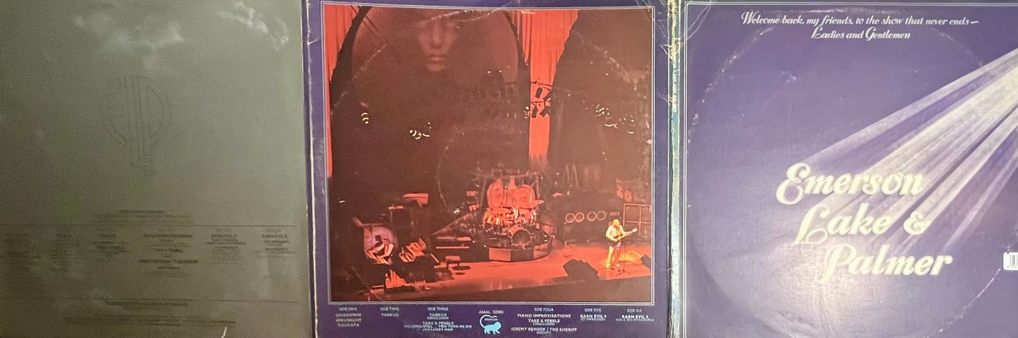 Emerson, Lake & Palmer - Welcome Back My Friends To The Show That Never Ends - Ladies And Gentlemen [3xLP OG Italy 1974 EX/VG] | Manticore (AMAL 32001) - 5
