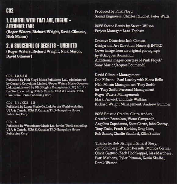 Pink Floyd - Pink Floyd At Pompeii MCMLXXII | Sony Records Int'l (SICP 6692~4) - 8