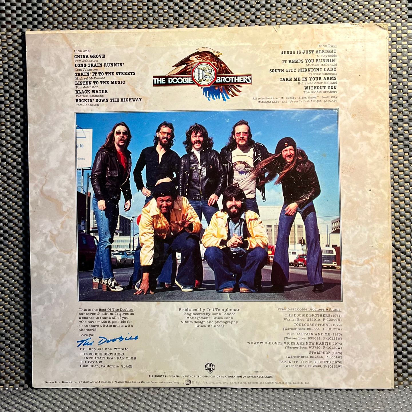 The Doobie Brothers - Best Of The Doobies [LP - 1st Japan Press - 1976 - NM/VG+] | Warner Bros. Records (P-10263W) - 3