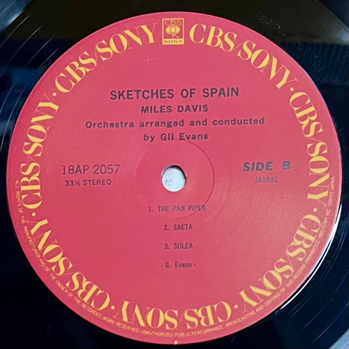 Miles Davis - Sketches Of Spain [Vinyl LP - Japan Press - 1981 - 18AP 2057 - Mint/NM] Jazz | CBS/Sony (18AP 2057) - 5
