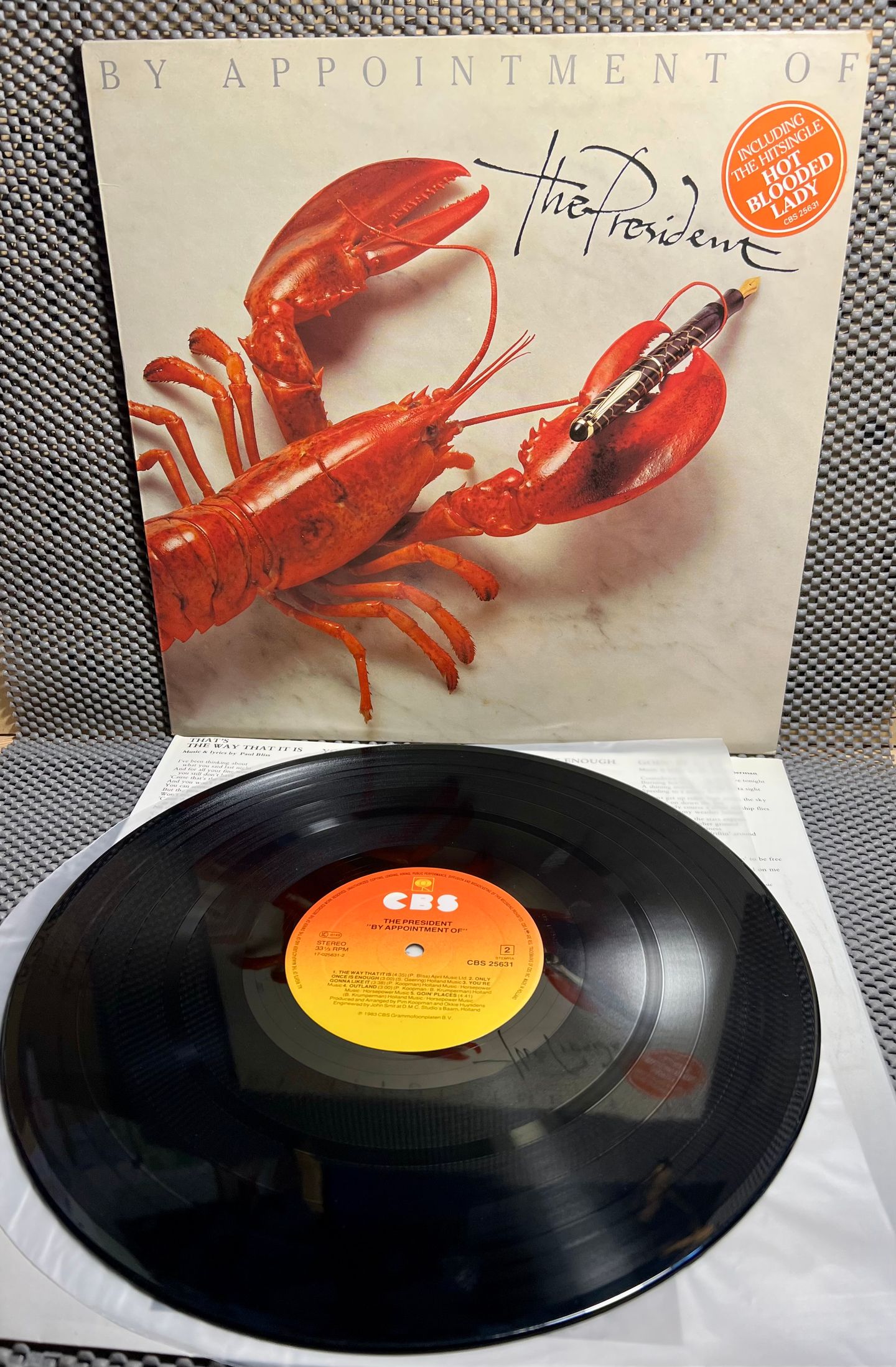 The President - By Appointment Of [Vinyl LP - 1st NL Press - 1983 - CBS 25631 - NM/NM] Pop Rock | CBS (CBS 25631) - 2