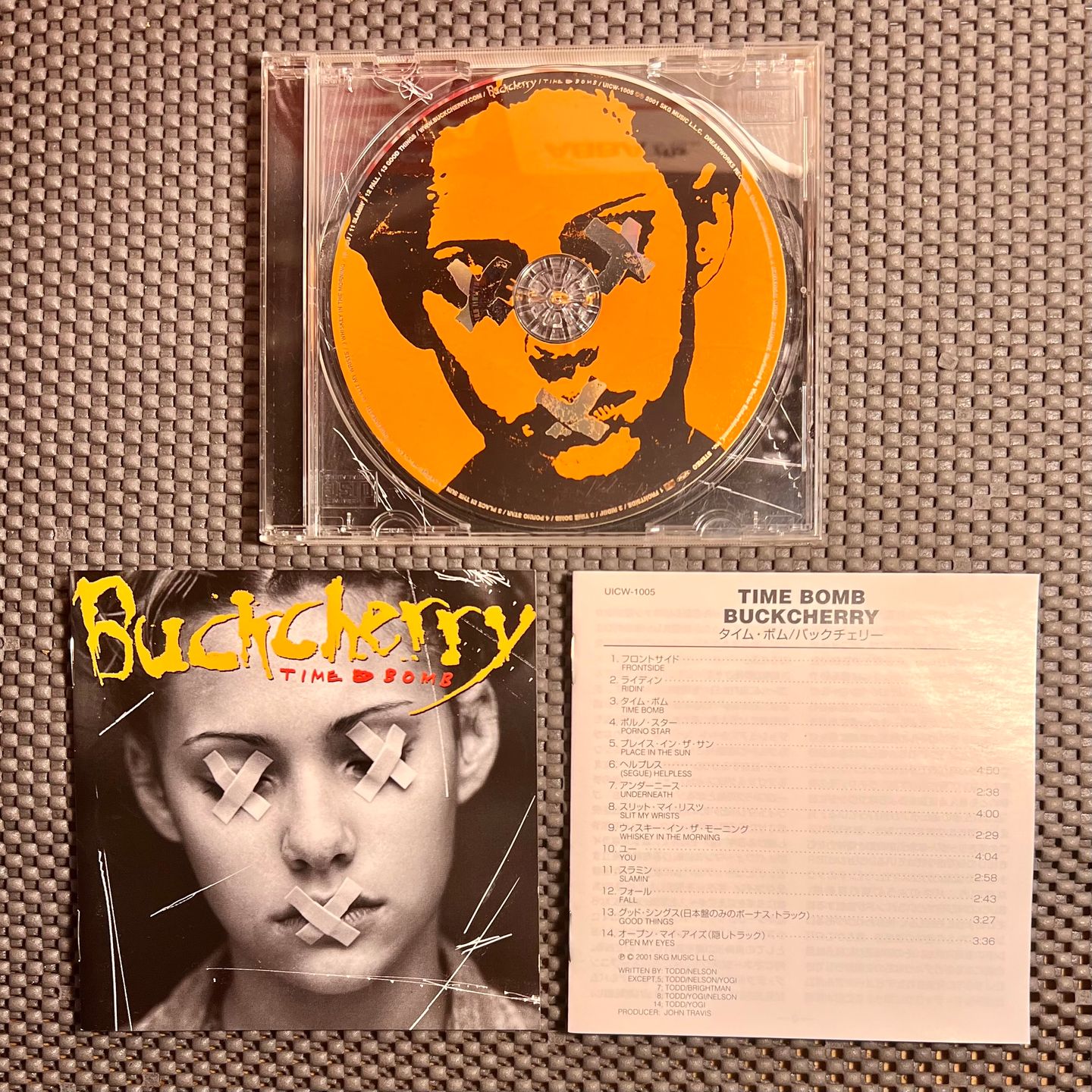 Buckcherry - Time Bomb [CD - 1st Japan Press - 2001 - VG+ / EX] | Dreamworks Records (UICW-1005) - 3