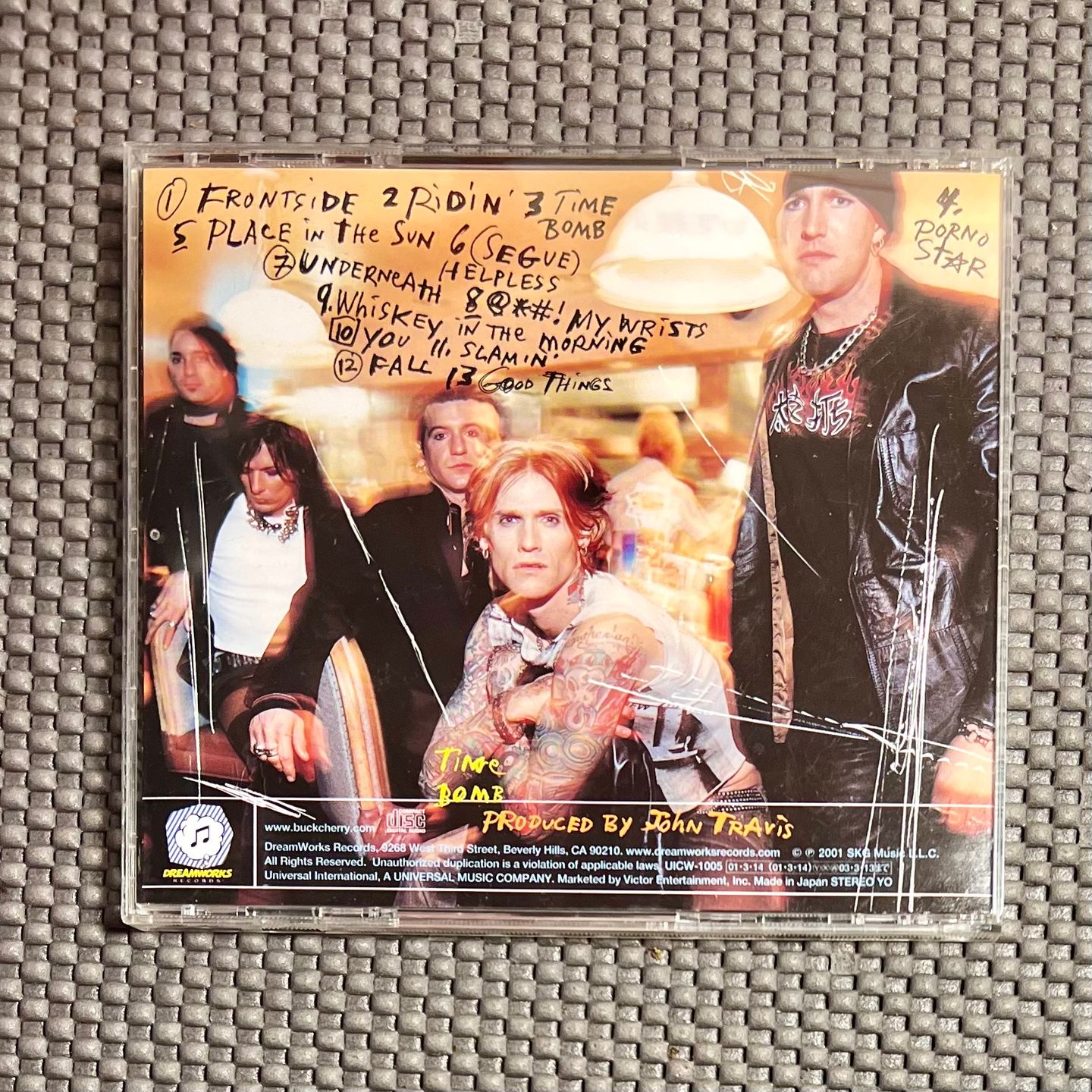 Buckcherry - Time Bomb [CD - 1st Japan Press - 2001 - VG+ / EX] | Dreamworks Records (UICW-1005) - 2