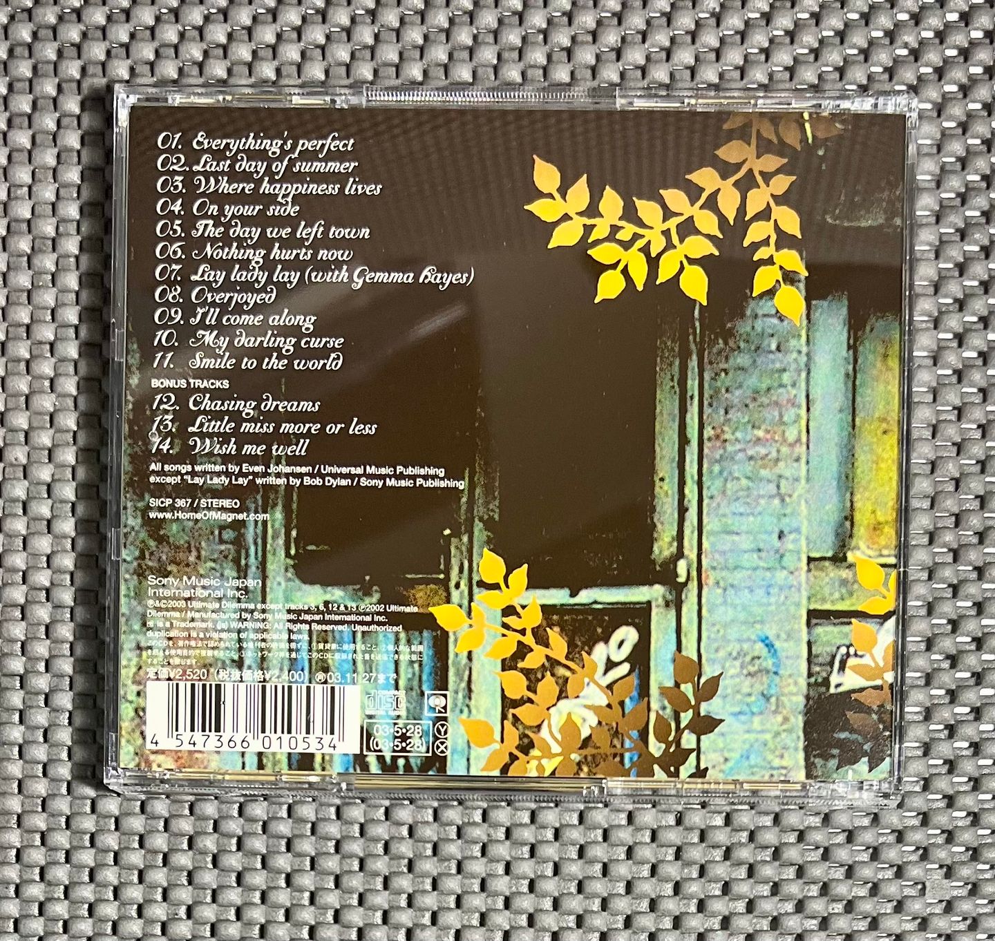 Magnet - On Your Side | Sony Records Int'l (SICP 367) - 4 Magnet - On Your Side | Sony Records Int'l (SICP 367) - 4