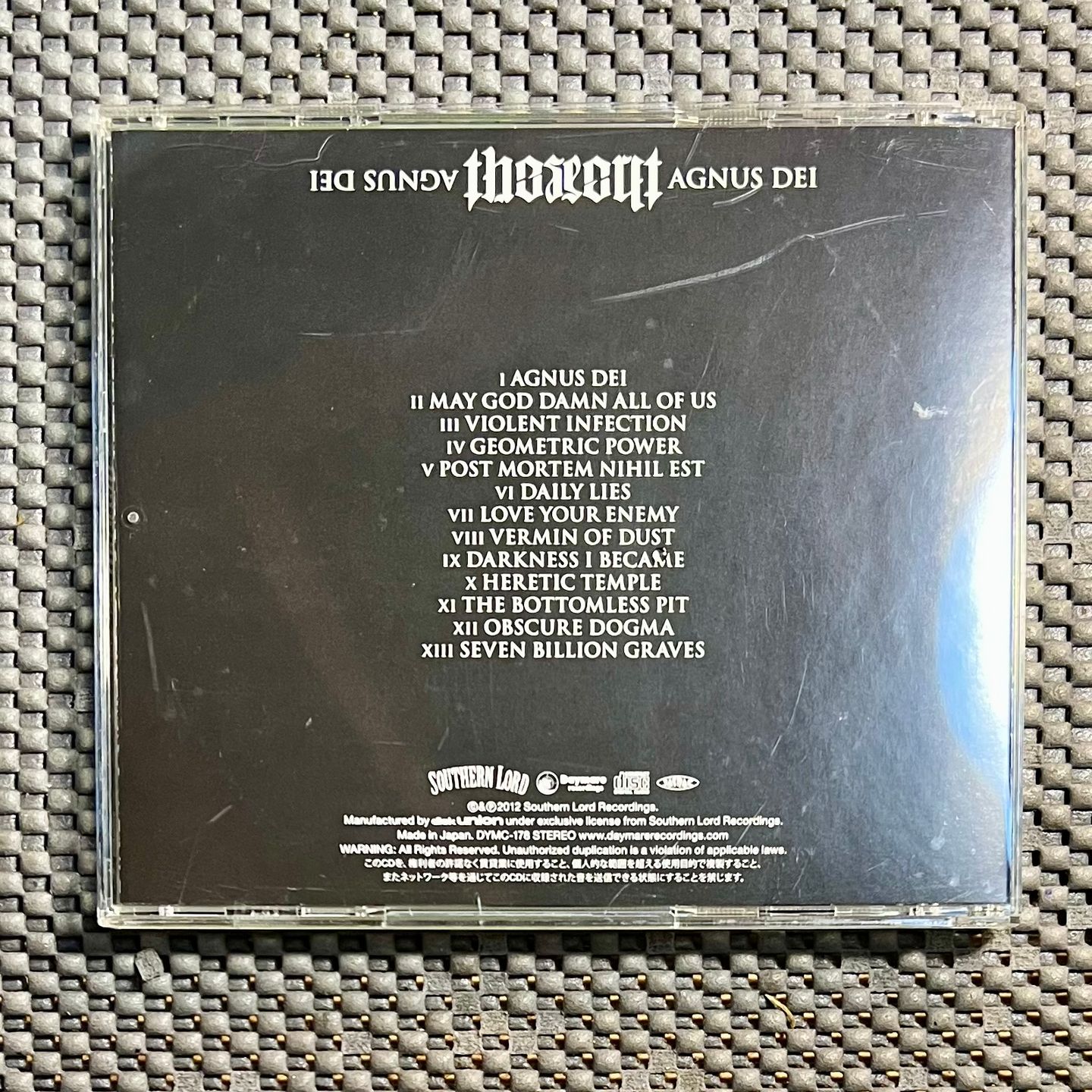 The Secret - Agnus Dei [CD - 1st Japan Ed;. - 2012 - DYMC-178 - Mint - No obi with Insert] Black Metal Death Grindcore | Daymare Recordings (DYMC-178) - 3