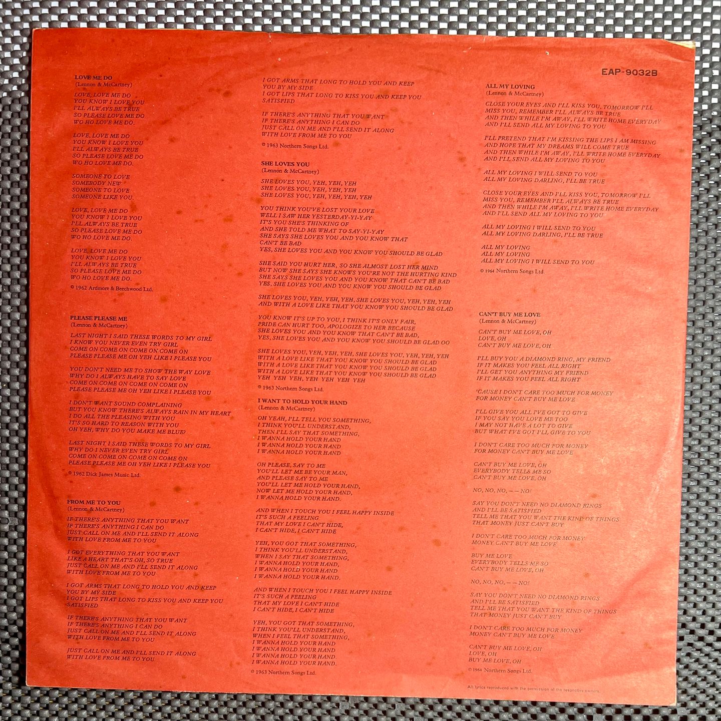 The Beatles = The Beatles - 1962-1966 = 1962年〜1966年 | Apple Records (EAP-9032B) - 11