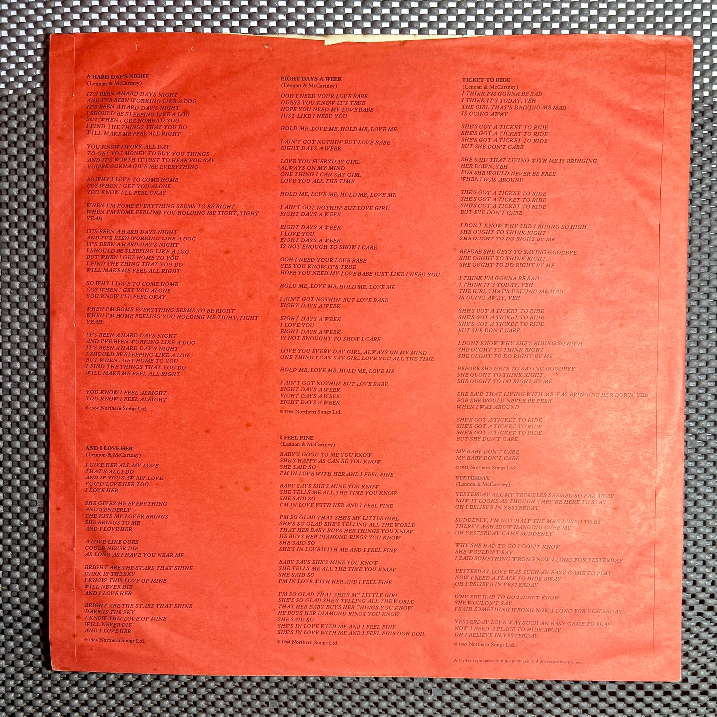 The Beatles = The Beatles - 1962-1966 = 1962年〜1966年 | Apple Records (EAP-9032B) - 12