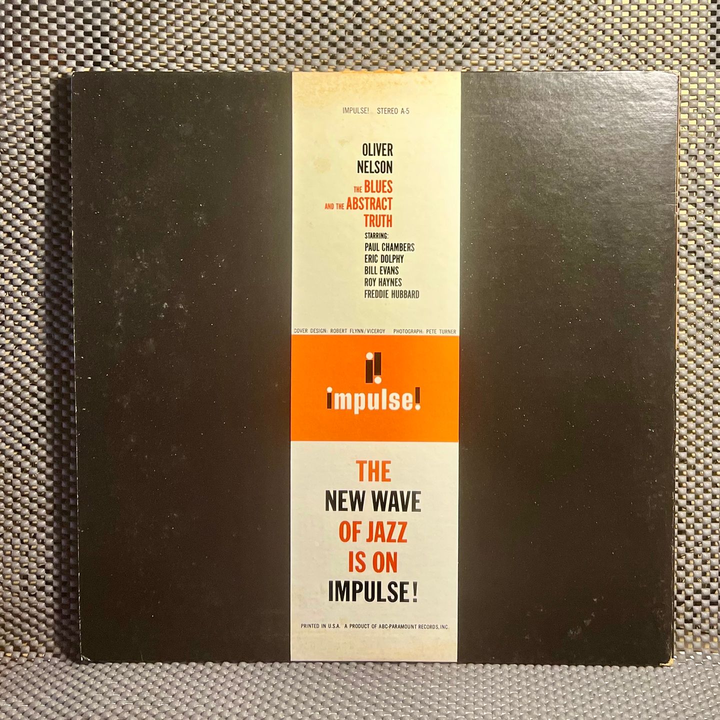 Oliver Nelson Starring Paul Chambers , Eric Dolphy , Bill Evans , Roy Haynes , Freddie Hubbard - The Blues And The Abstract Truth [LP - US Press - 1974 - EX/EX] | Impulse! (AS-5) - 6