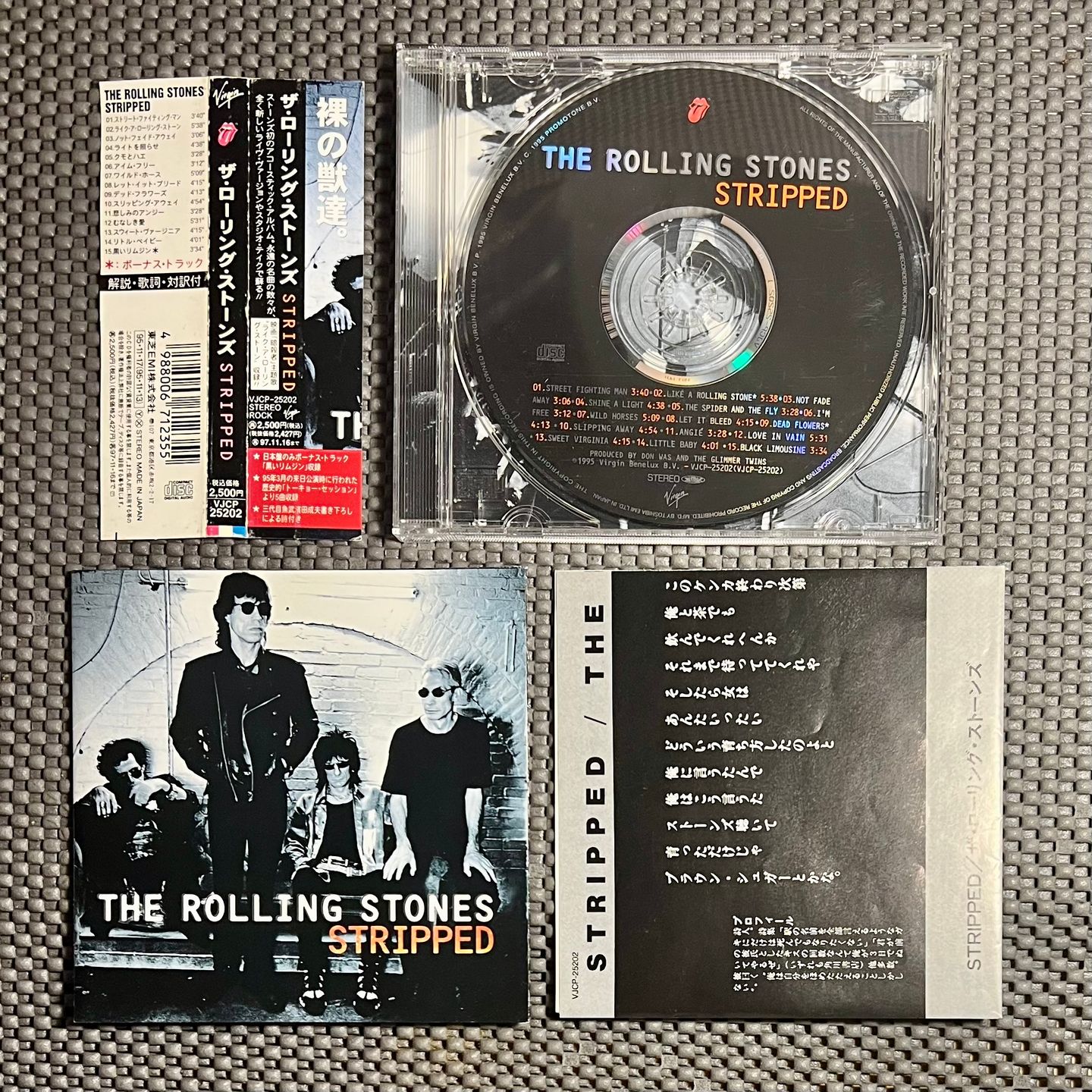 The Rolling Stones - Stripped [CD - 1st Japan Press - 1995 - Mint/NM] | Virgin (VJCP-25202) - 3