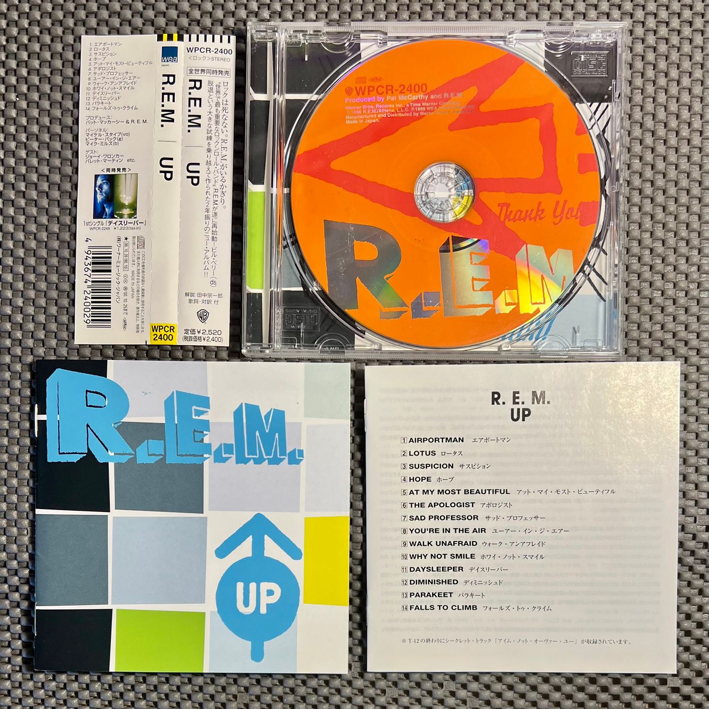 R.E.M. - Up [CD - 1st Japan Press 1998 - Mint/Mint] Alt Rock | WEA Japan (WPCR-2400) - 3