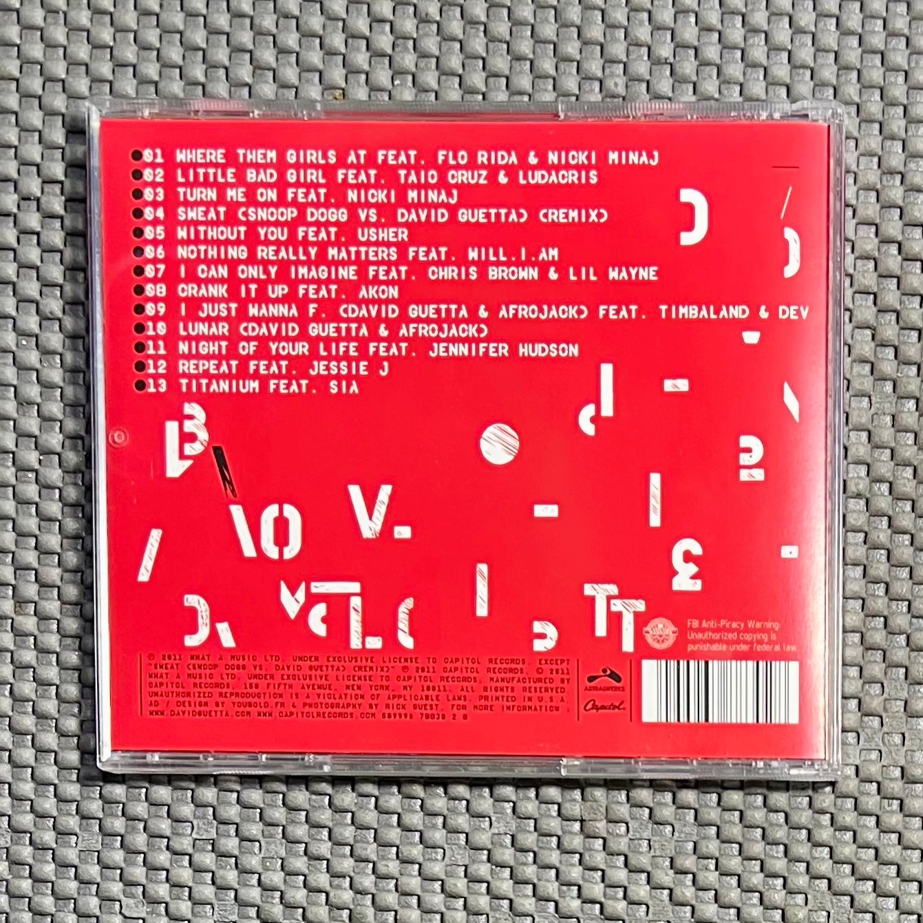 David Guetta - Nothing But The Beat [CD - 1st US Ed. - 2011 - NM/NM] Dance House | EMI (509996 78830 2 8) - 2