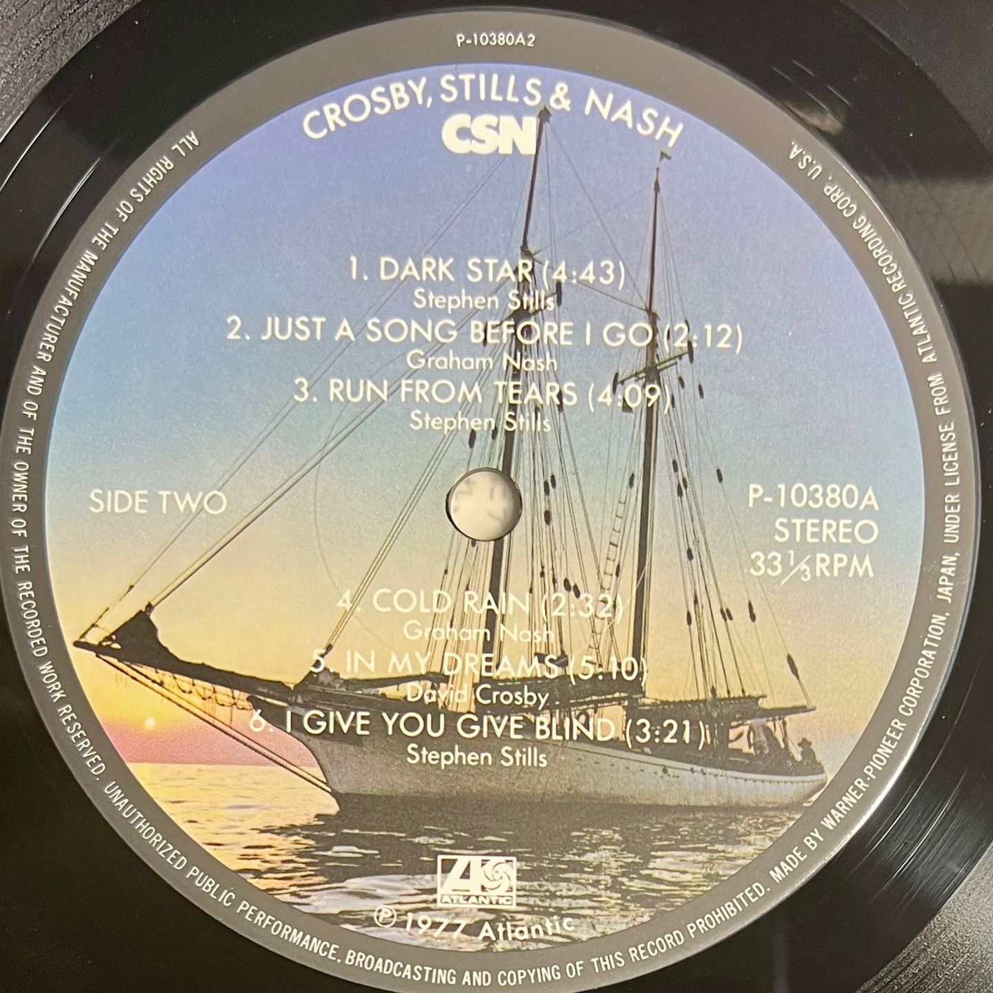 Crosby, Stills & Nash - CSN | Atlantic (P-10380A) - 4