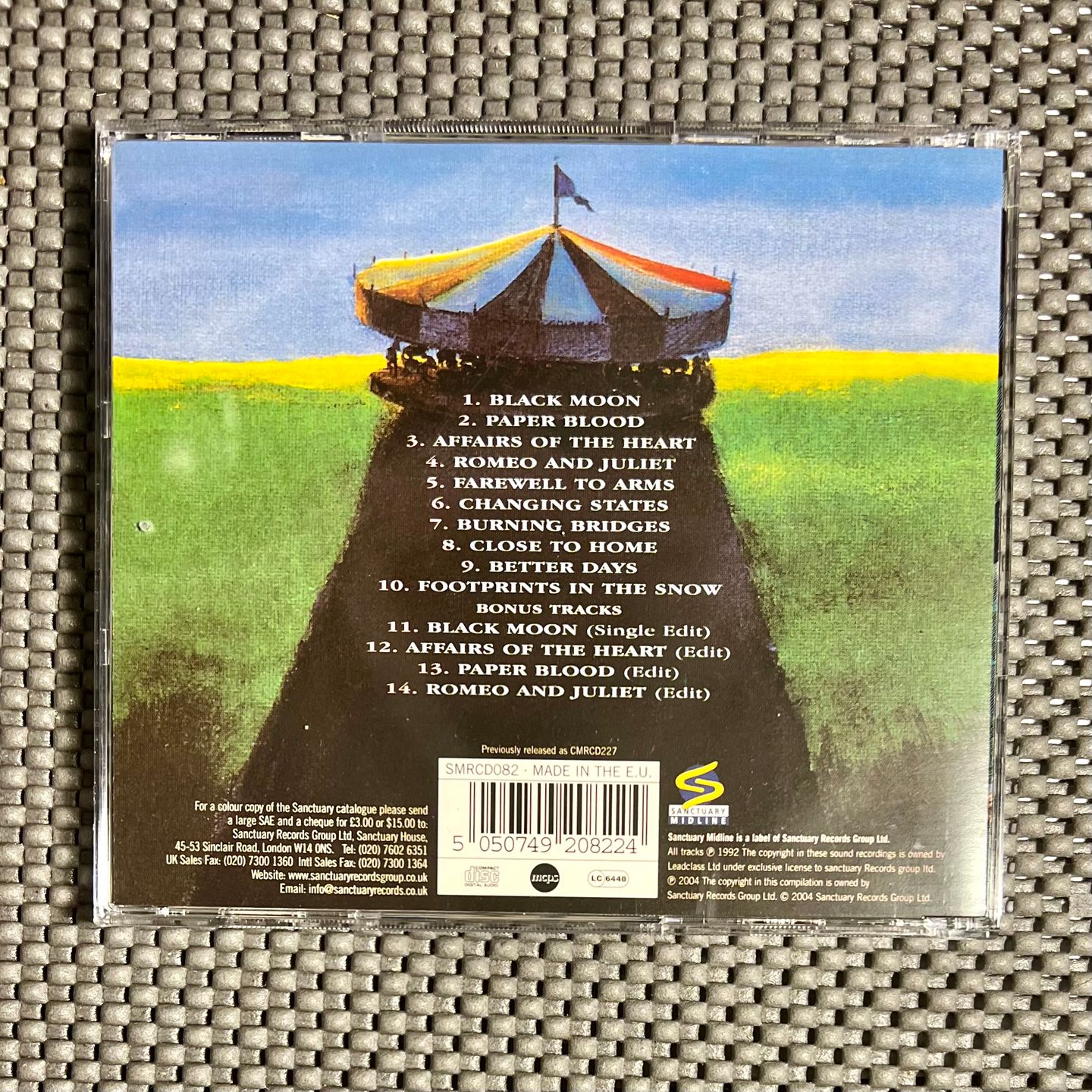 Emerson, Lake & Palmer - Black Moon | Sanctuary Midline (SMRCD082) - 2