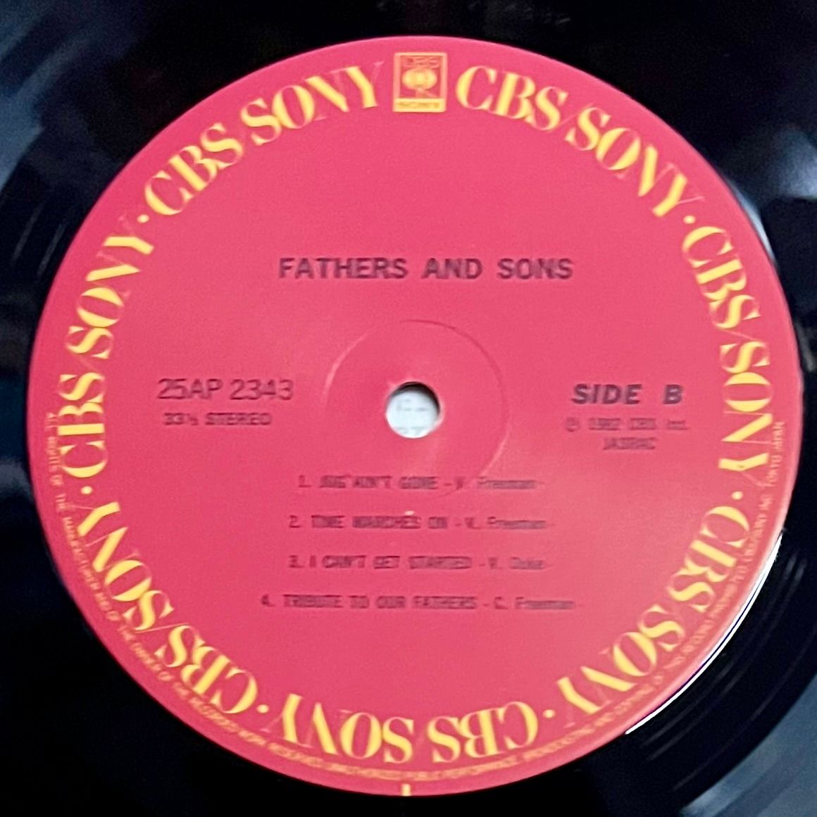 Fathers & Sons - Fathers & Sons [Vinyl LP - 1st Japan Press - 1982 - 25AP 2343 - EX/NM] Jazz | CBS/Sony (25AP 2343) - 5